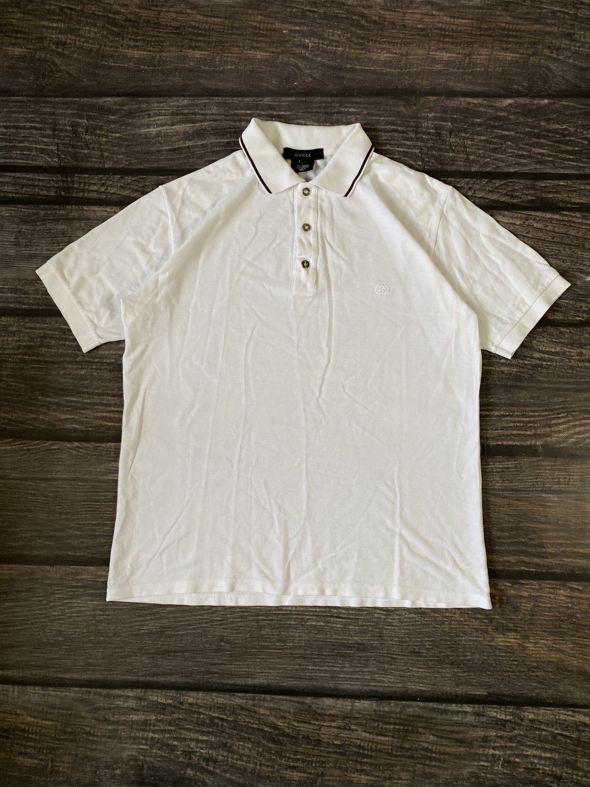 Gucci Gucci By Tom Ford Vintage Striped Men’s Polo Size US L / EU 52-54 / 3 - 1 Thumbnail