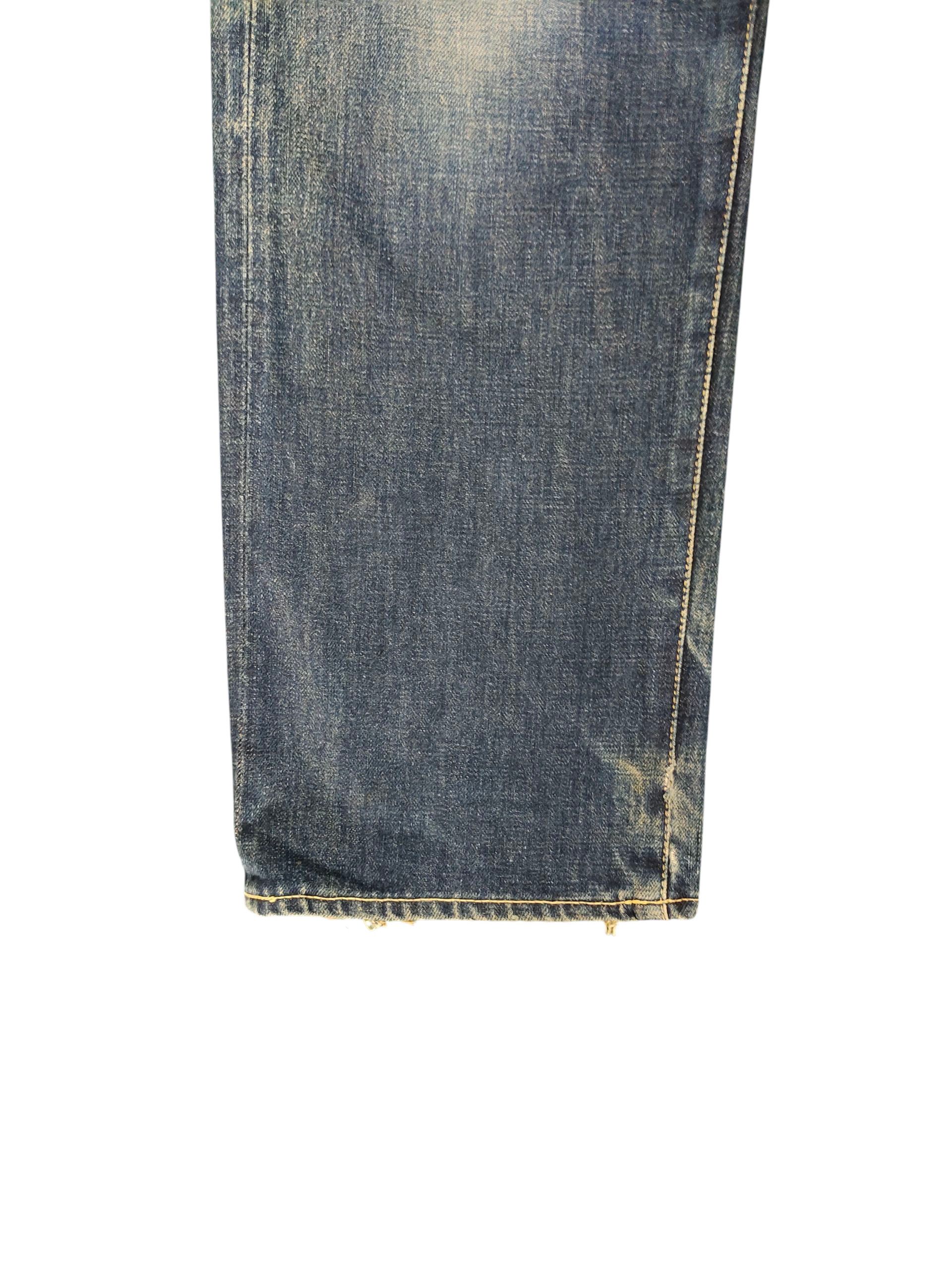 Nigel Cabourn Vintage 90s Nigel Cabourn Selvedge Clawmark Distress Jeans Size US 30 / EU 46 - 6 Thumbnail