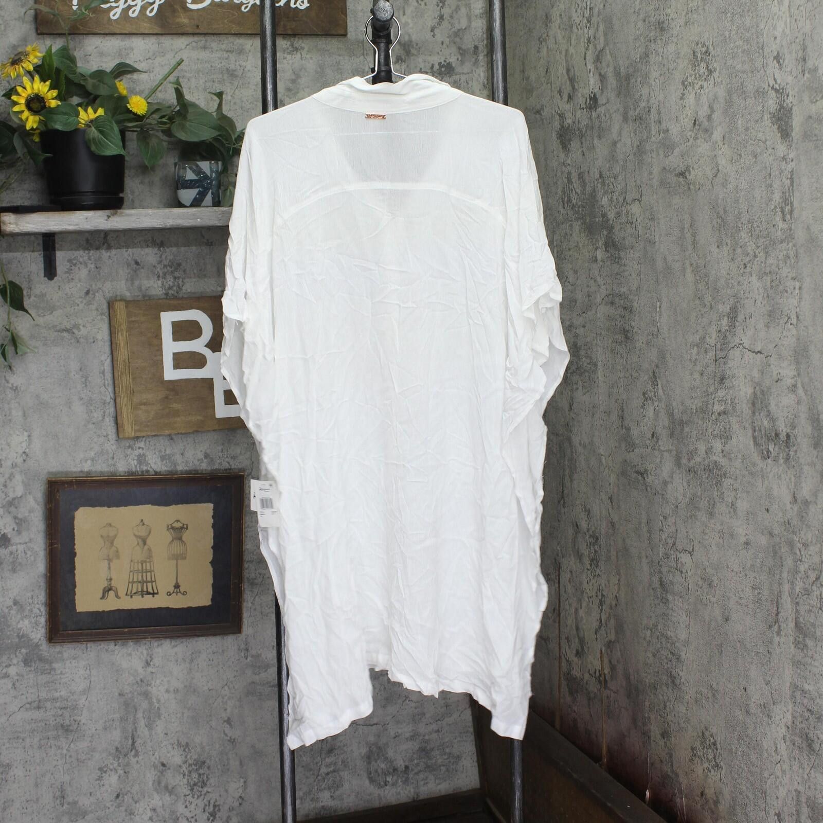 Other Raisins Vacay Button-up Shirt Cover Up M840093 White 3x Size ONE SIZE - 2 Thumbnail