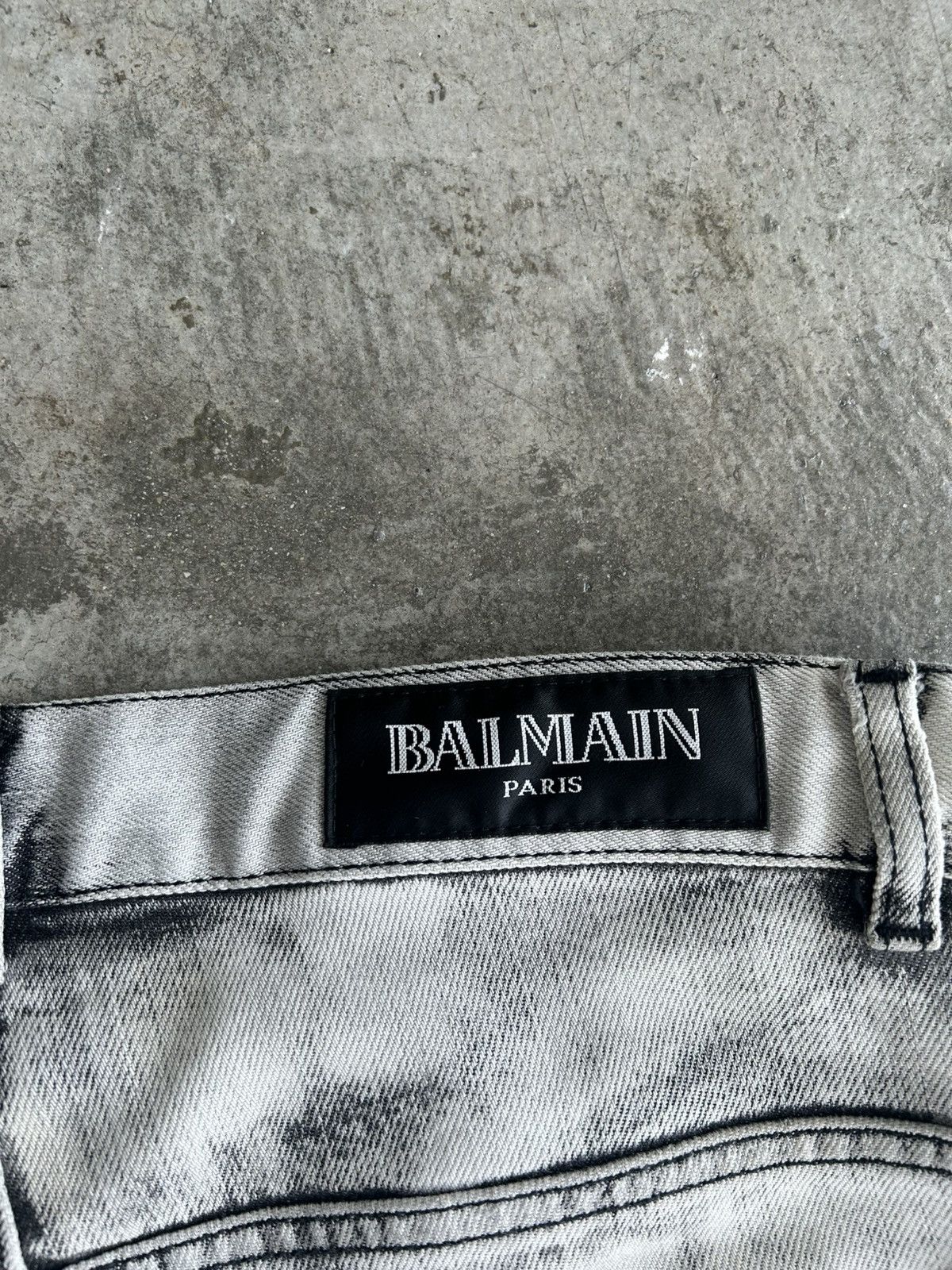 Balmain Balmain Homme SS12 Dirty Wash Denim Decarnin Size US 30 / EU 46 - 5 Thumbnail