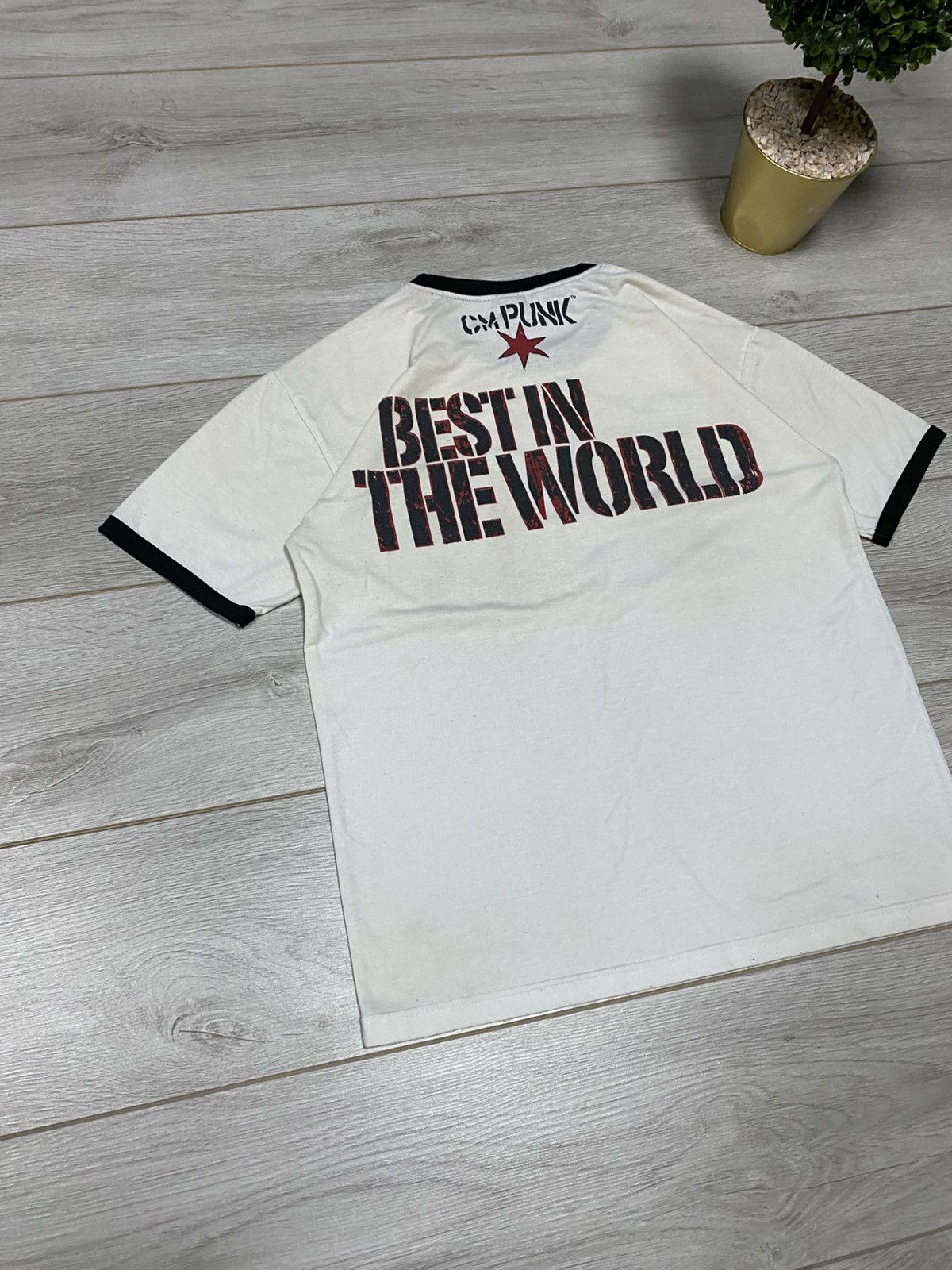 WWE Vintage CM Punk Best In The World WWE Wrestling T-Shirt Rare Size US M / EU 48-50 / 2 - 4 Thumbnail