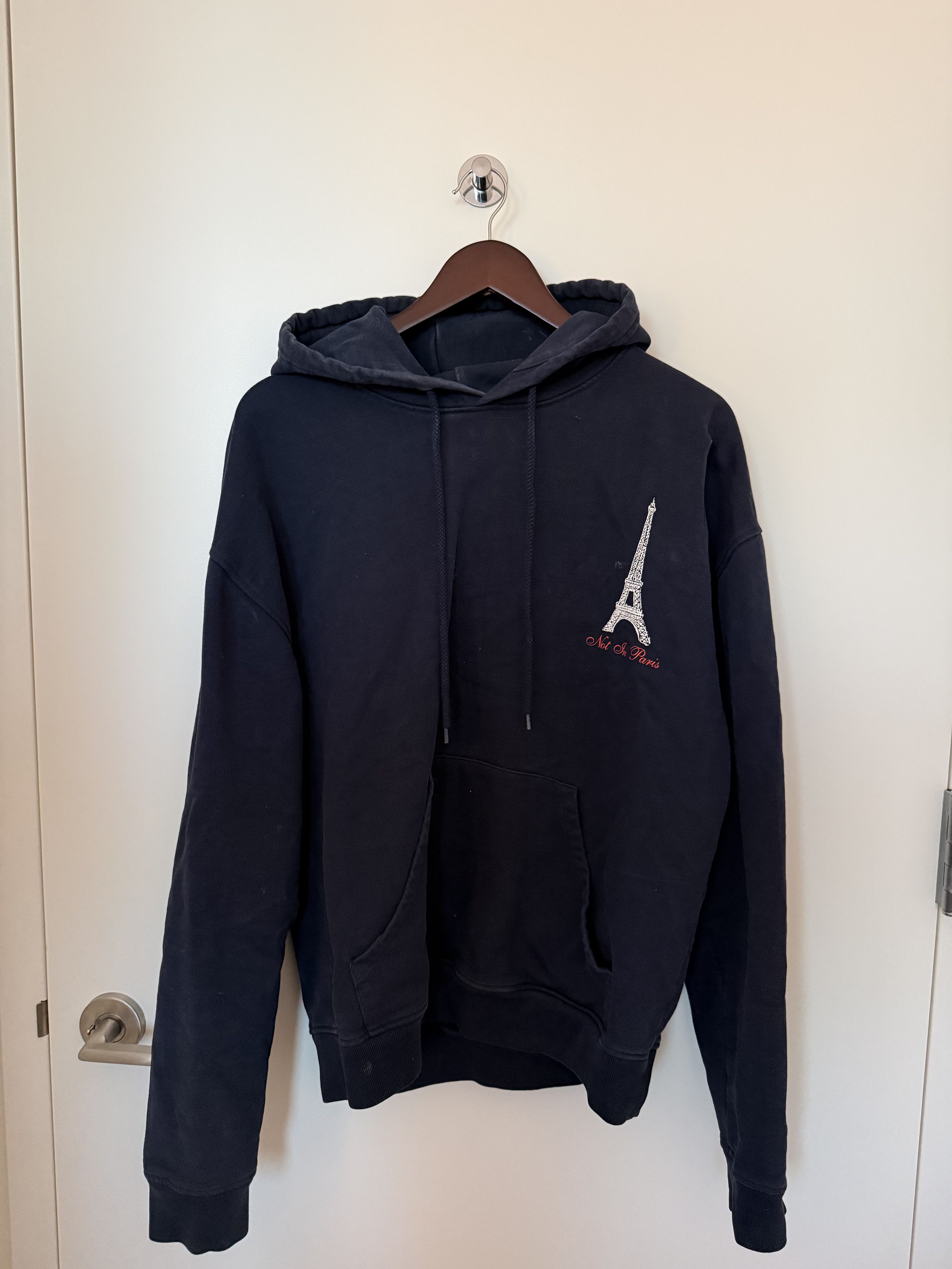 Highsnobiety Highsnobiety “Not In Paris” 2ème Édition Hoodie – Navy Size US M / EU 48-50 / 2 - 1 Thumbnail