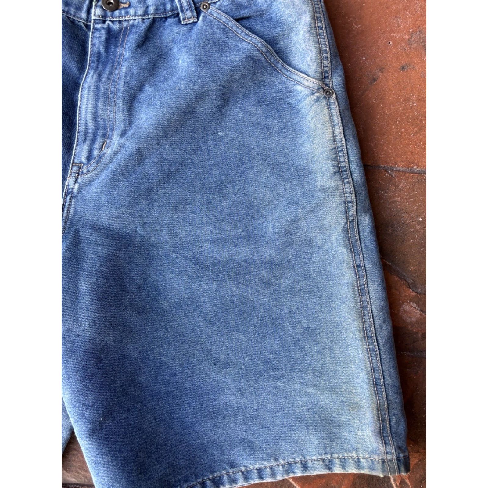 AG Jeans VINTAGE Jeans Baggy Jeans Shorts Jorts Carpenter Y2K 34 Mens Blue Womens? Size US 34 / EU 50 - 5 Thumbnail
