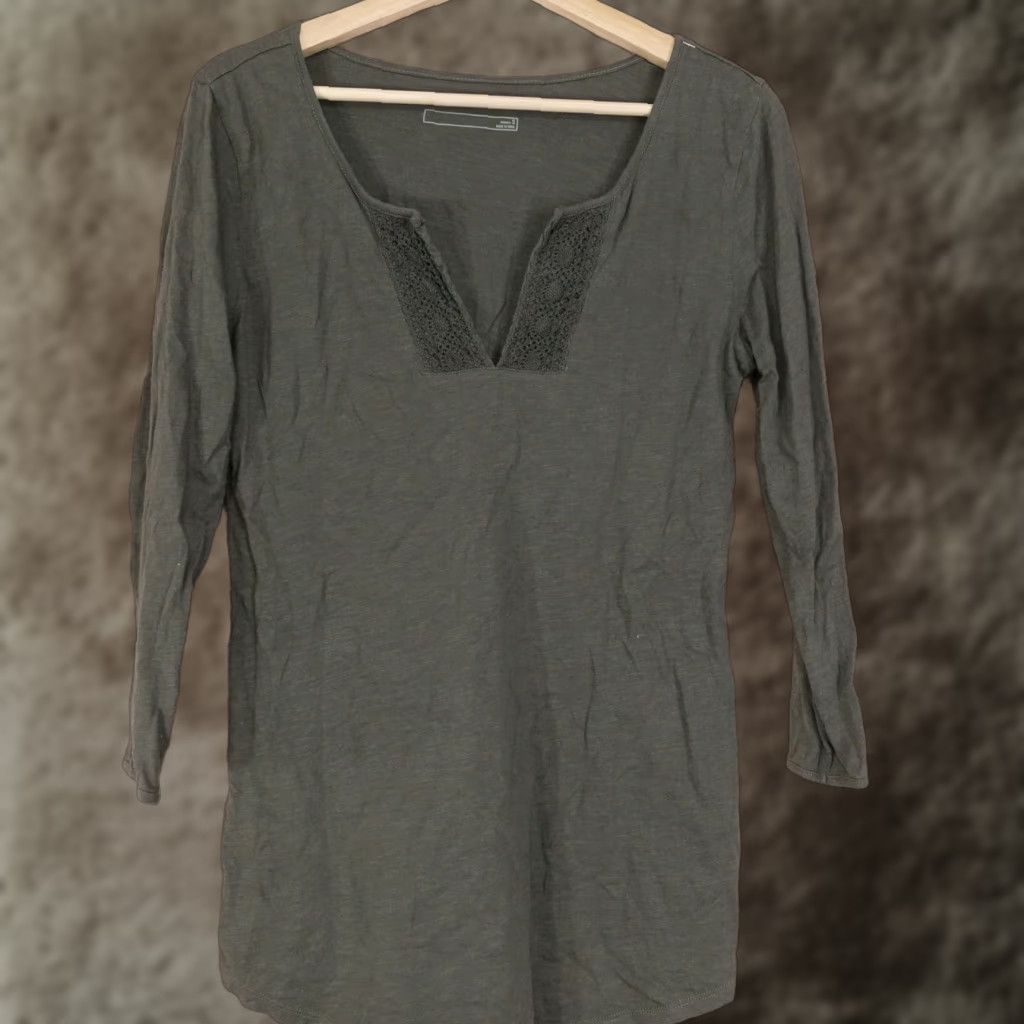 Eddie Bauer EDDIE BAUER Green Short Sleeve Blouse T-Shirt Women’s Size Small Size S / US 4 / IT 40 - 1 Thumbnail