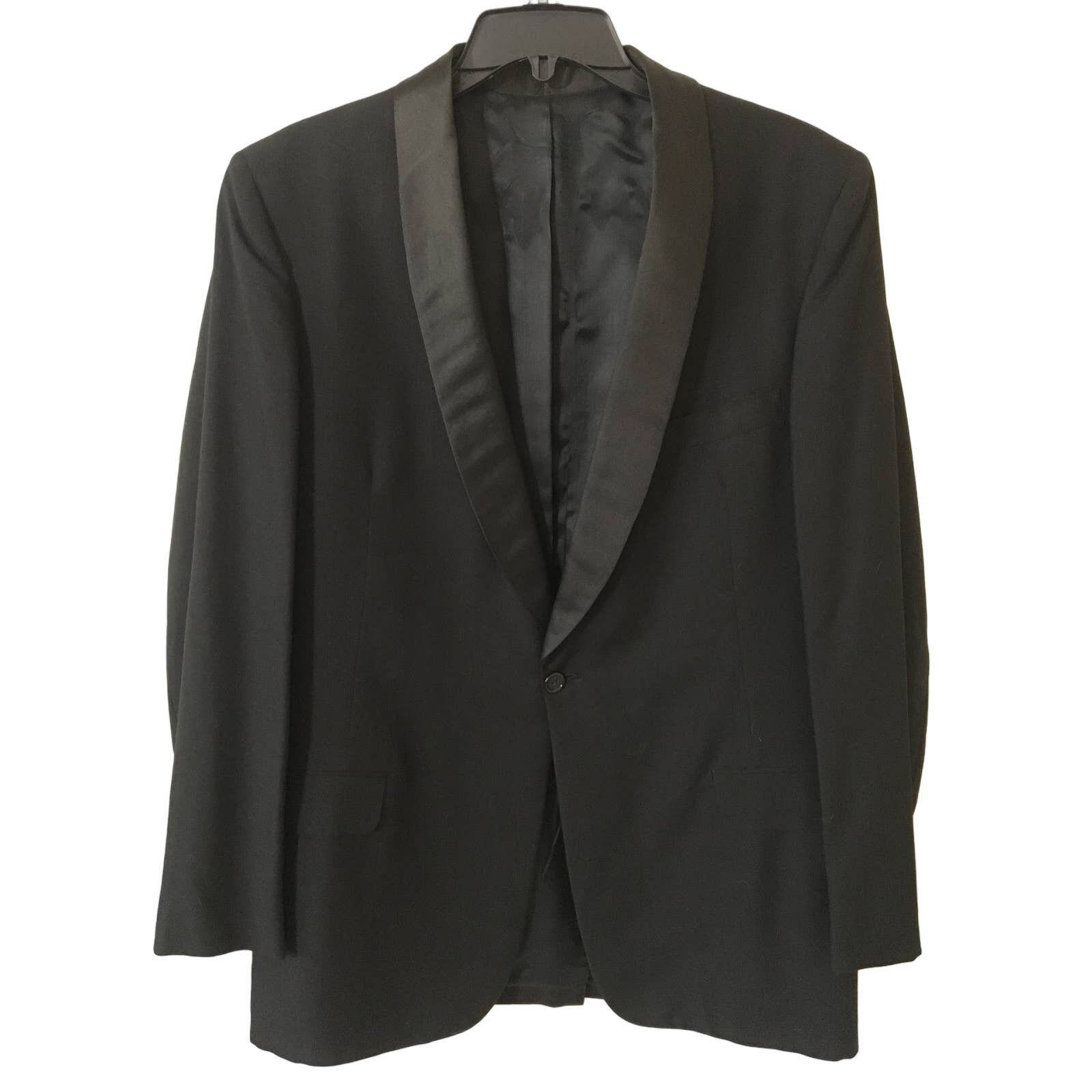 After Six After Six by Rudofker Large Blak Tuxedo Jacket Pleated Pants Size 42R - 1 Thumbnail