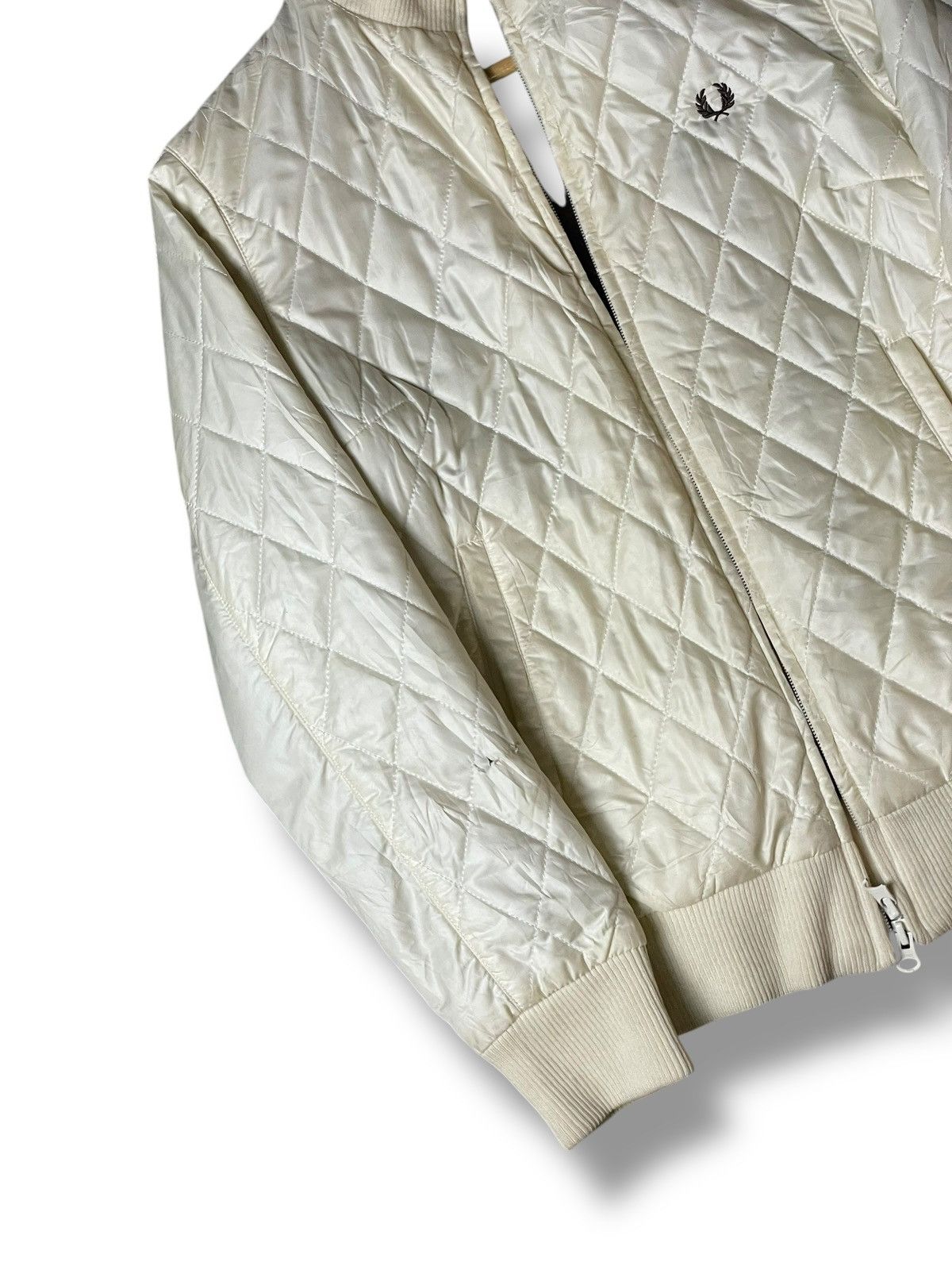 Designer × Fred Perry × Vintage VINTAGE FRED PERRY QUILTED ZIPPER JACKET (103) Size US L / EU 52-54 / 3 - 4 Thumbnail
