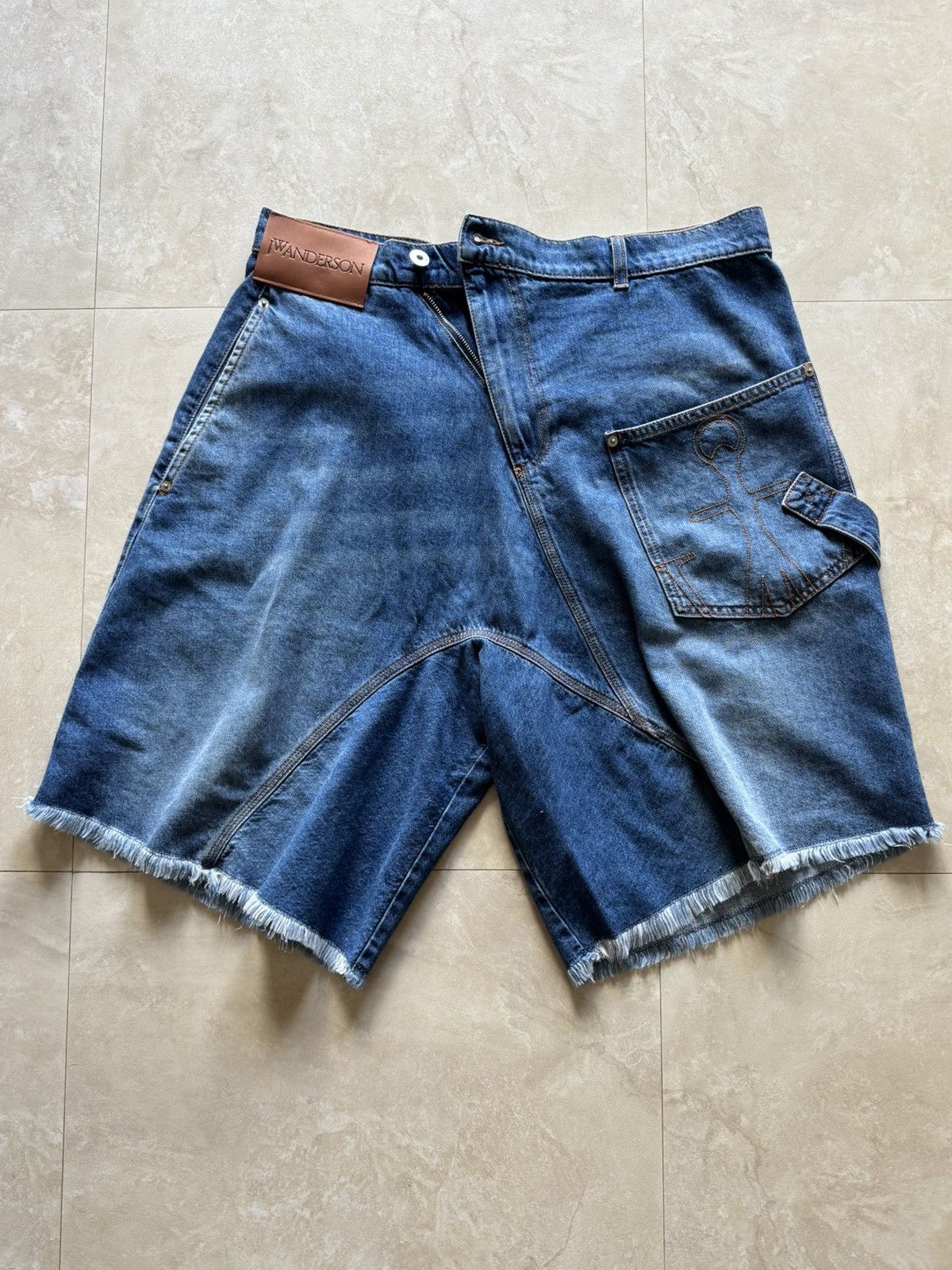 JW Anderson JW Anderson Twisted Denim Shorts Size US 34 / EU 50 - 4 Thumbnail