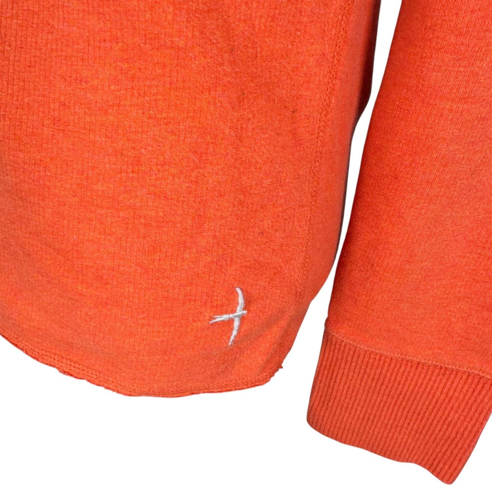 Relwen Relwen Sweater Men Small Orange Cotton Lightweight Pullover Size US S / EU 44-46 / 1 - 5 Thumbnail