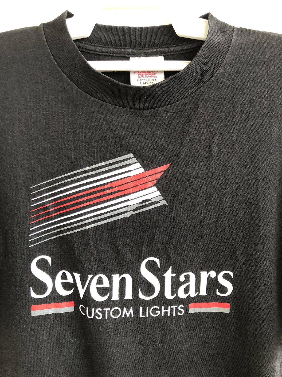 Vintage Vintage 90s Seven Stars Custom Lights Tee Size US XL / EU 56 / 4 - 2 Thumbnail