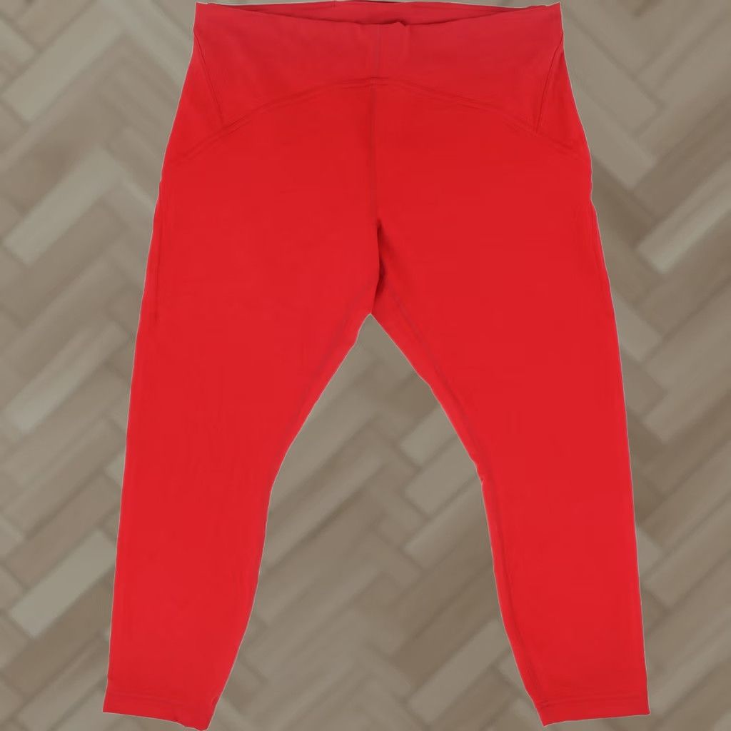 Lululemon Lululemon InStill High-Rise Leggings Plus Size 16 Inseam 25 in Red Solid Athletic Stretch Size 38" / US 16 / IT 52 - 1 Thumbnail