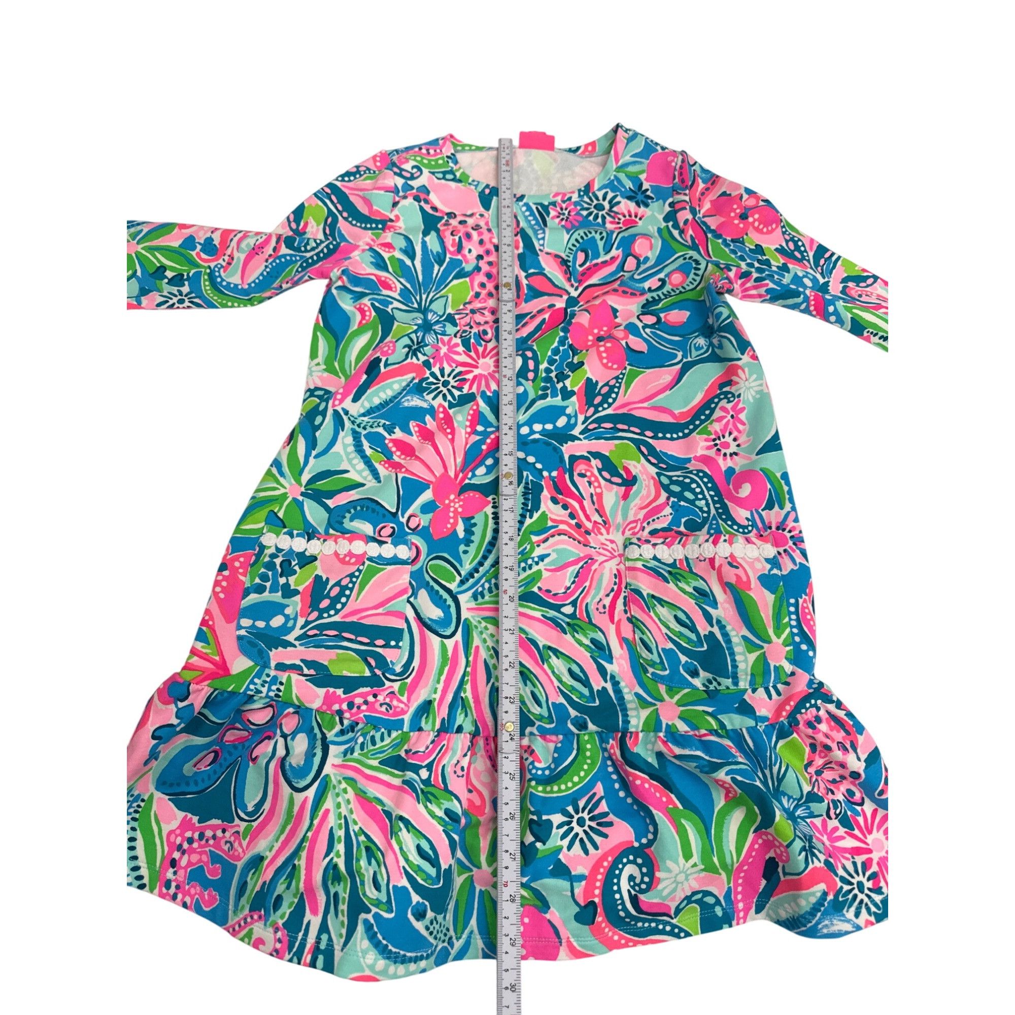 Lilly Pulitzer Lilly Pulitzer girls Vira Floral Dress Size XL - Vibrant & C Size XL / US 12-14 / IT 48-50 - 9 Thumbnail