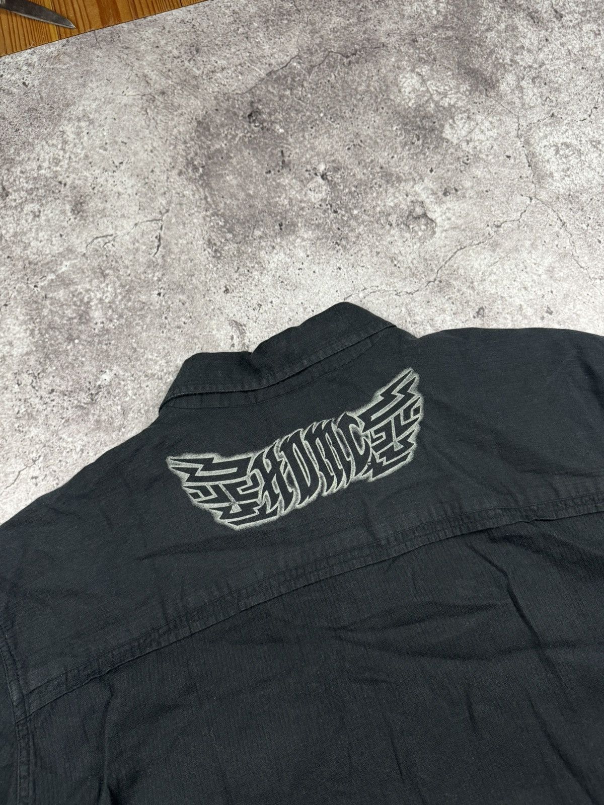 Harley Davidson Rare Vintage Shirt Harley Davidson racing black fire Eagle Size US L / EU 52-54 / 3 - 6 Thumbnail