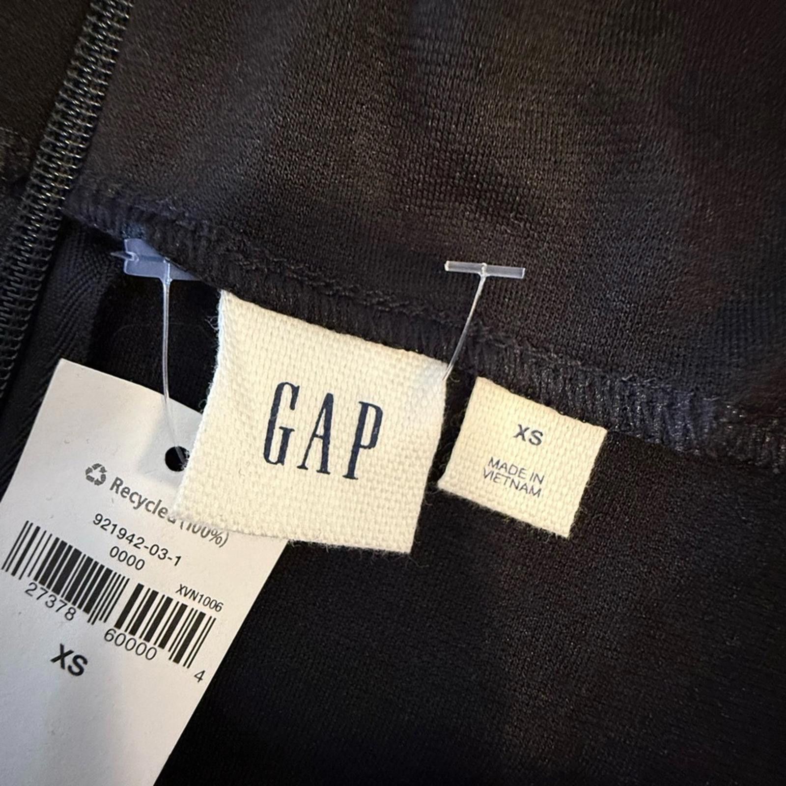 Gap Gap black Y2K midi dress wide sleeve cuffs back zip SZ XS Size XS / US 0-2 / IT 36-38 - 5 Thumbnail