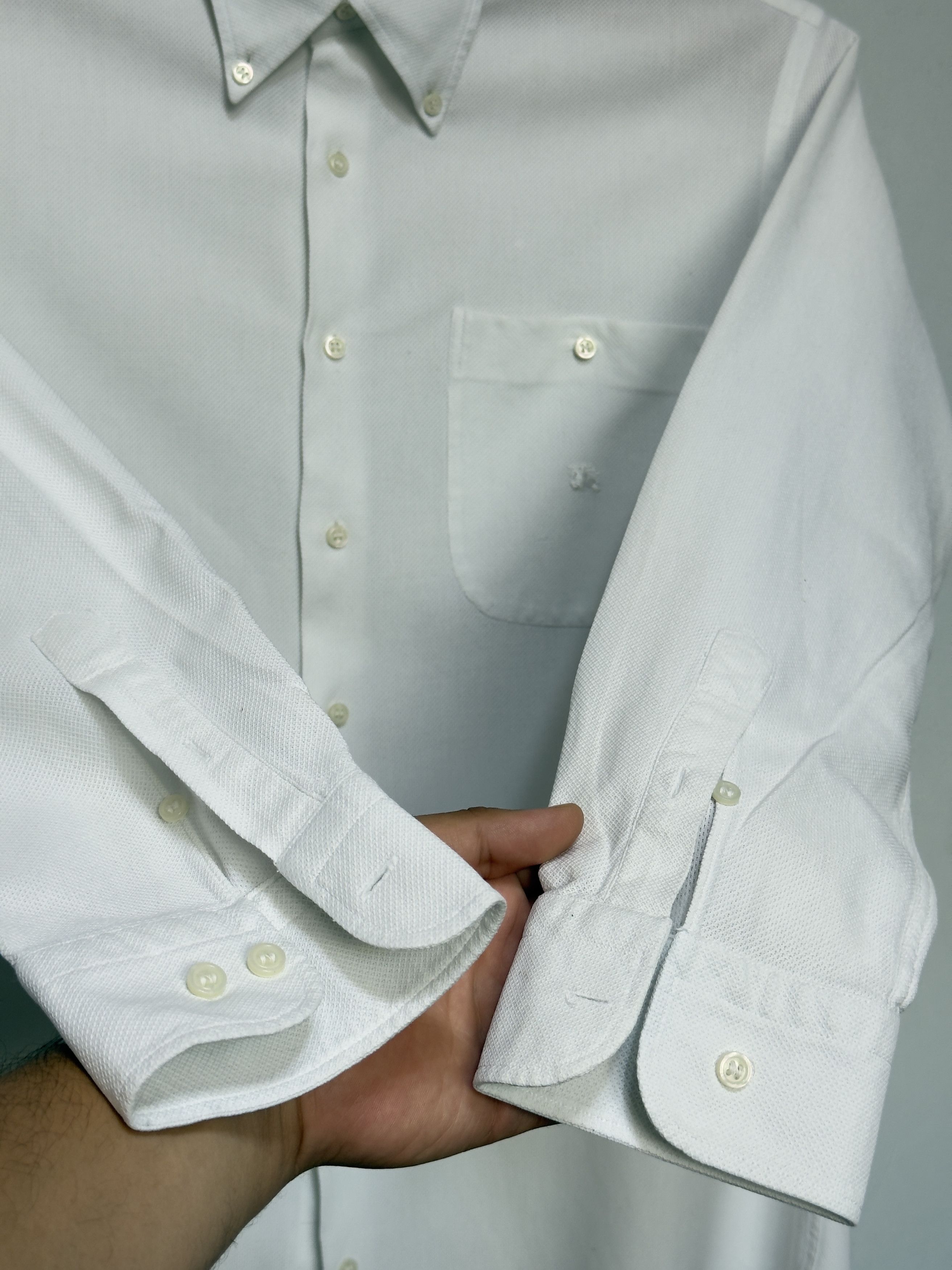 Burberry 🔥 Burberry white shirt size L cotton Size US L / EU 52-54 / 3 - 3 Thumbnail