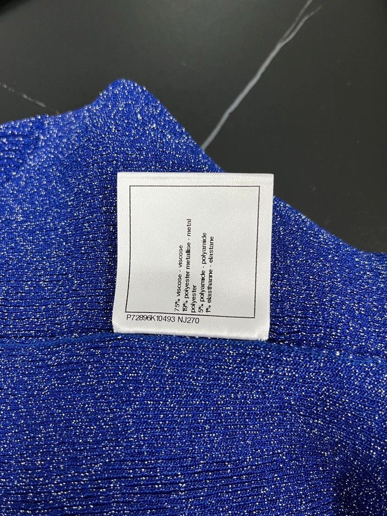 Chanel Chanel 22A blue sequin bottom suspender vest Size XS / US 0-2 / IT 36-38 - 7 Thumbnail