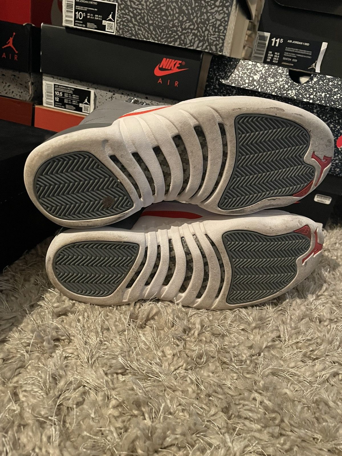 Jordan Brand Jordan 12 Cool Grey Size US 9.5 / EU 42-43 - 7 Thumbnail