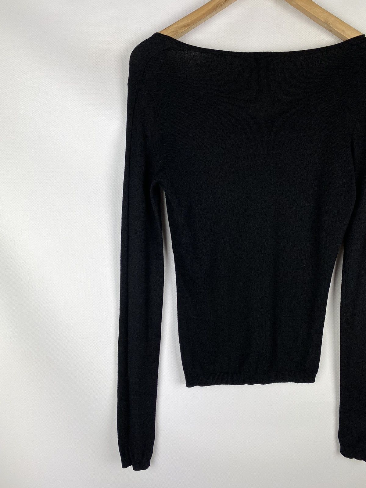 Versace Jeans Couture × Vintage Versace Jeans Couture vintage ladies v-neck sweater pullover Size M / US 6-8 / IT 42-44 - 15 Thumbnail