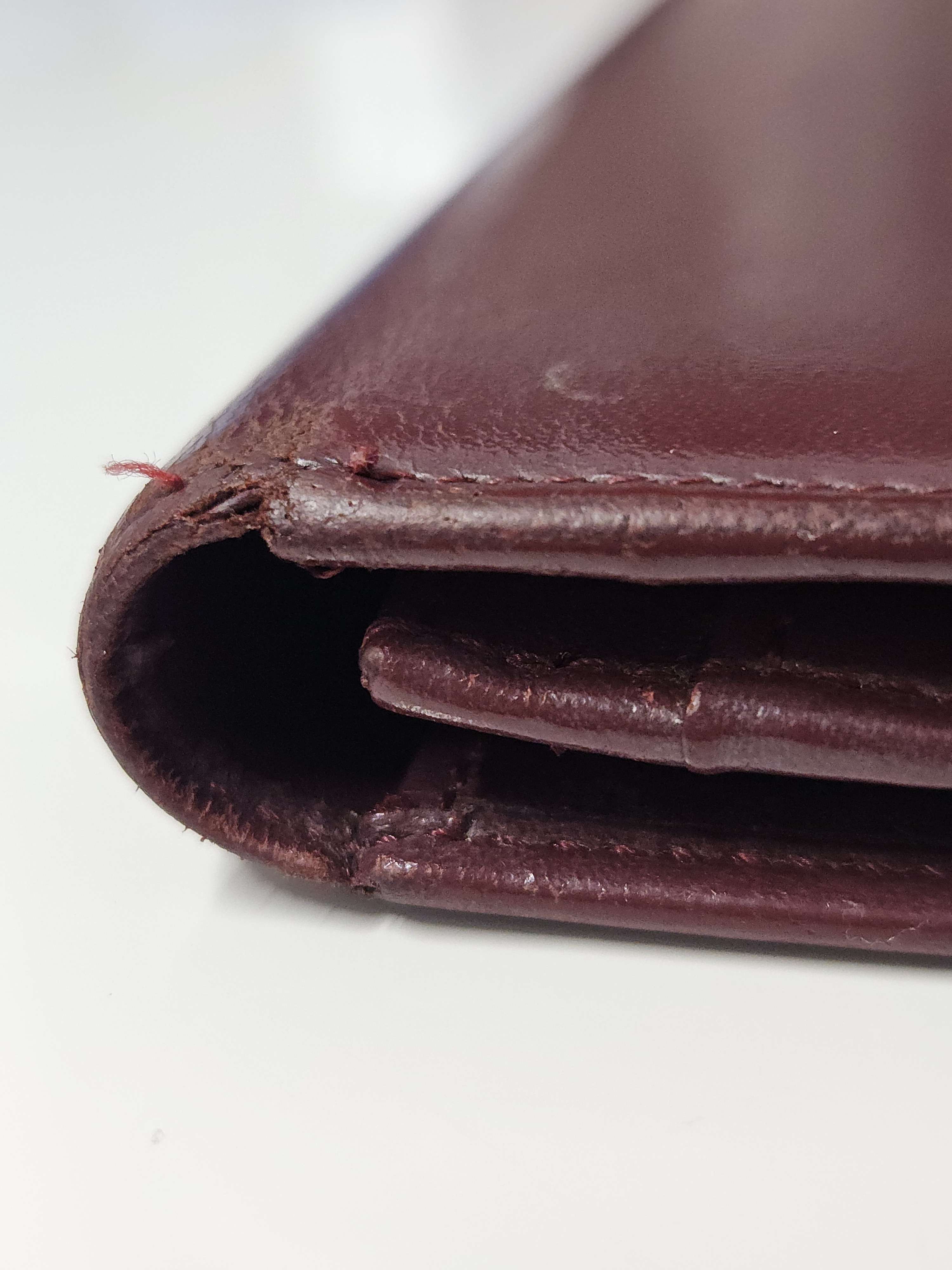 Cartier Cartier Long Wallet - Burgundy Leather Size ONE SIZE - 4 Thumbnail