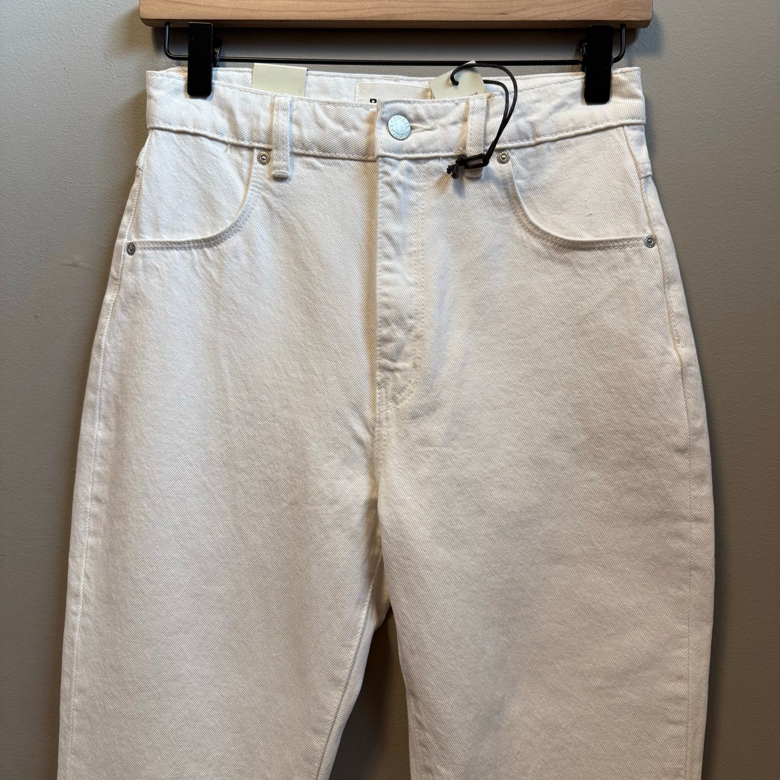 Rolla's Rolla’s Size 26 Dusters High Rise Straight Jean White New Size 26" / US 2 / IT 38 - 2 Thumbnail