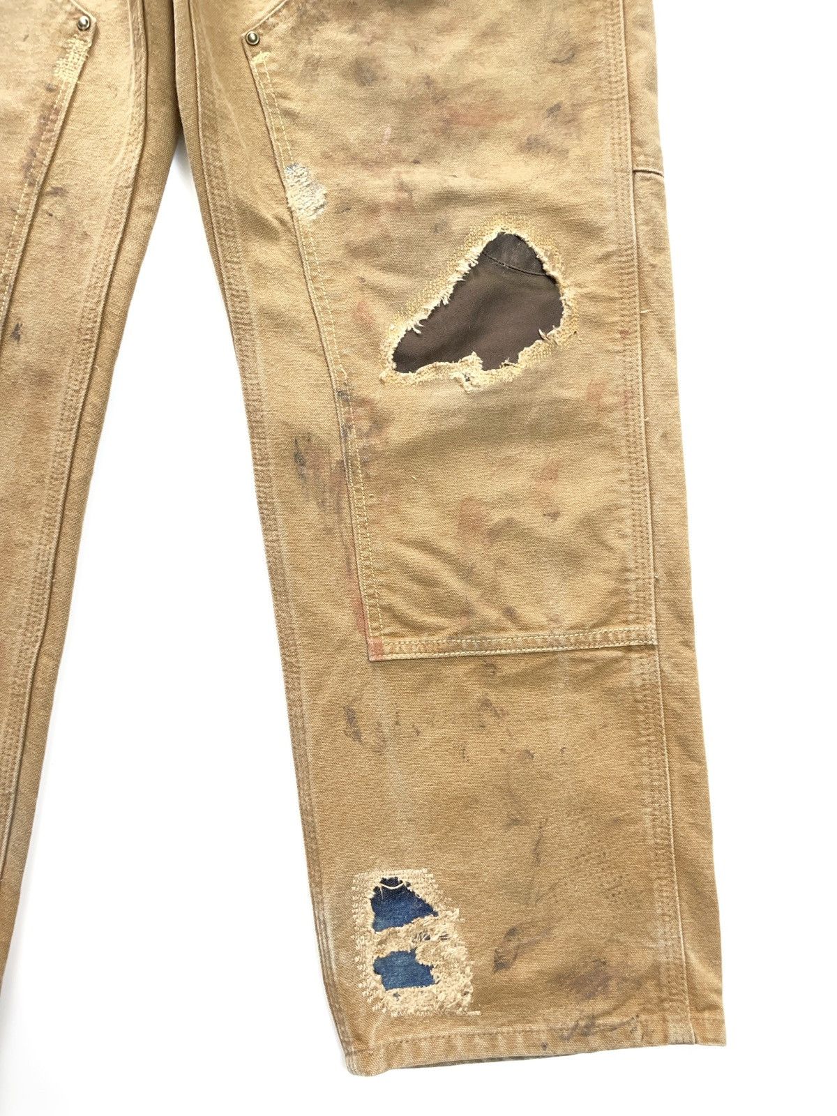 Carhartt Custom repaired Carhartt double knee B-136 BRN Size US 34 / EU 50 - 3 Thumbnail