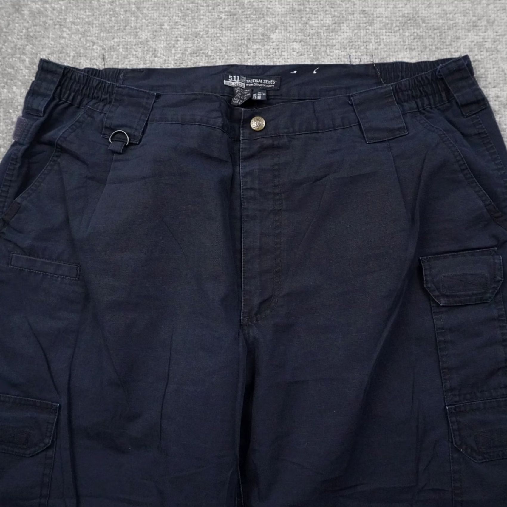 Vintage 5.11 Tactical Cargo Pants Mens 40x30 Blue Workwear Cargo Pocket Straight Rise Mid Front Flat Front Regular" Size US 40 / EU 56 - 6 Thumbnail