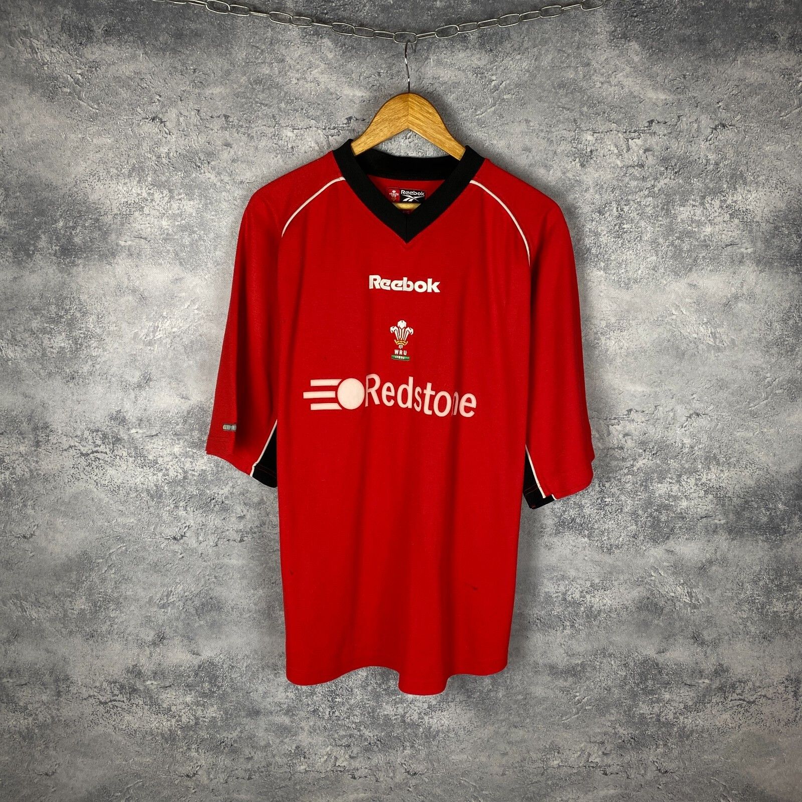 Reebok Reebok Vintage Rugby Tee Wru Welsh Men's Size XXXL Red ` Size US XXL / EU 58 / 5 - 1 Thumbnail