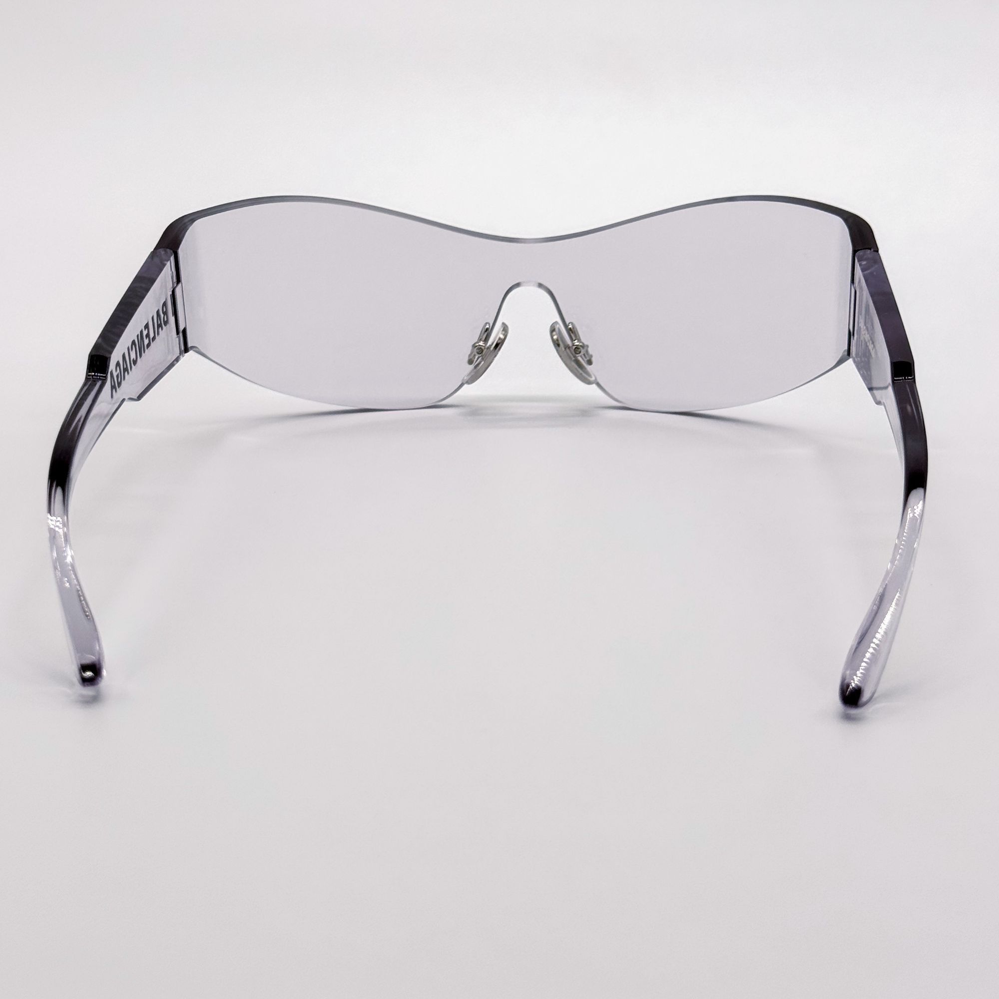 Balenciaga NEW BALENCIAGA BB0257S 002 SUNGLASSES CLEAR SHIELD UNISEX Size ONE SIZE - 6 Thumbnail
