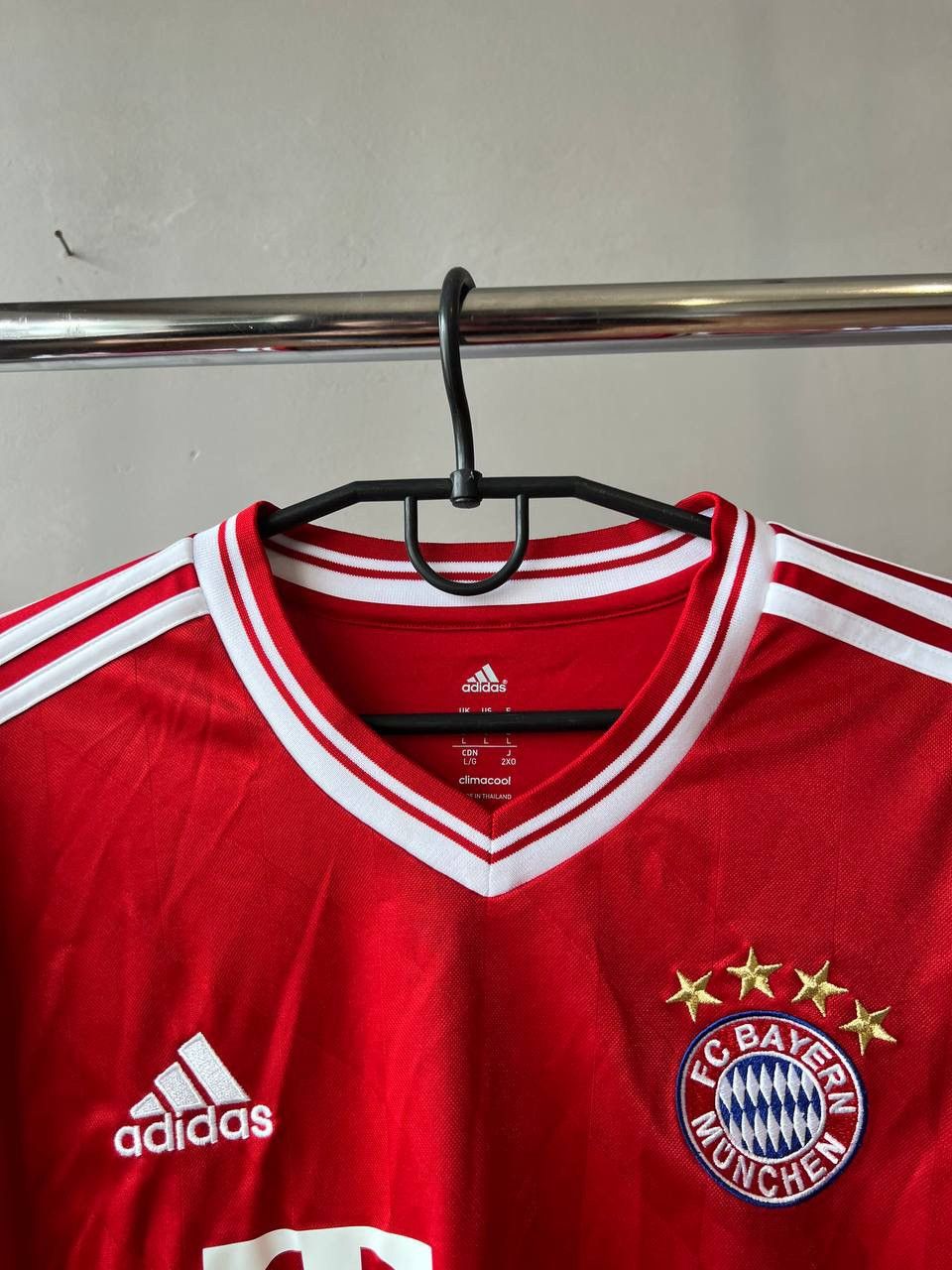 Adidas 2013/14 BAYERN MUNICH #13 HOME SOCCER FOOTBALL JERSEY SHIRT Size US L / EU 52-54 / 3 - 4 Thumbnail