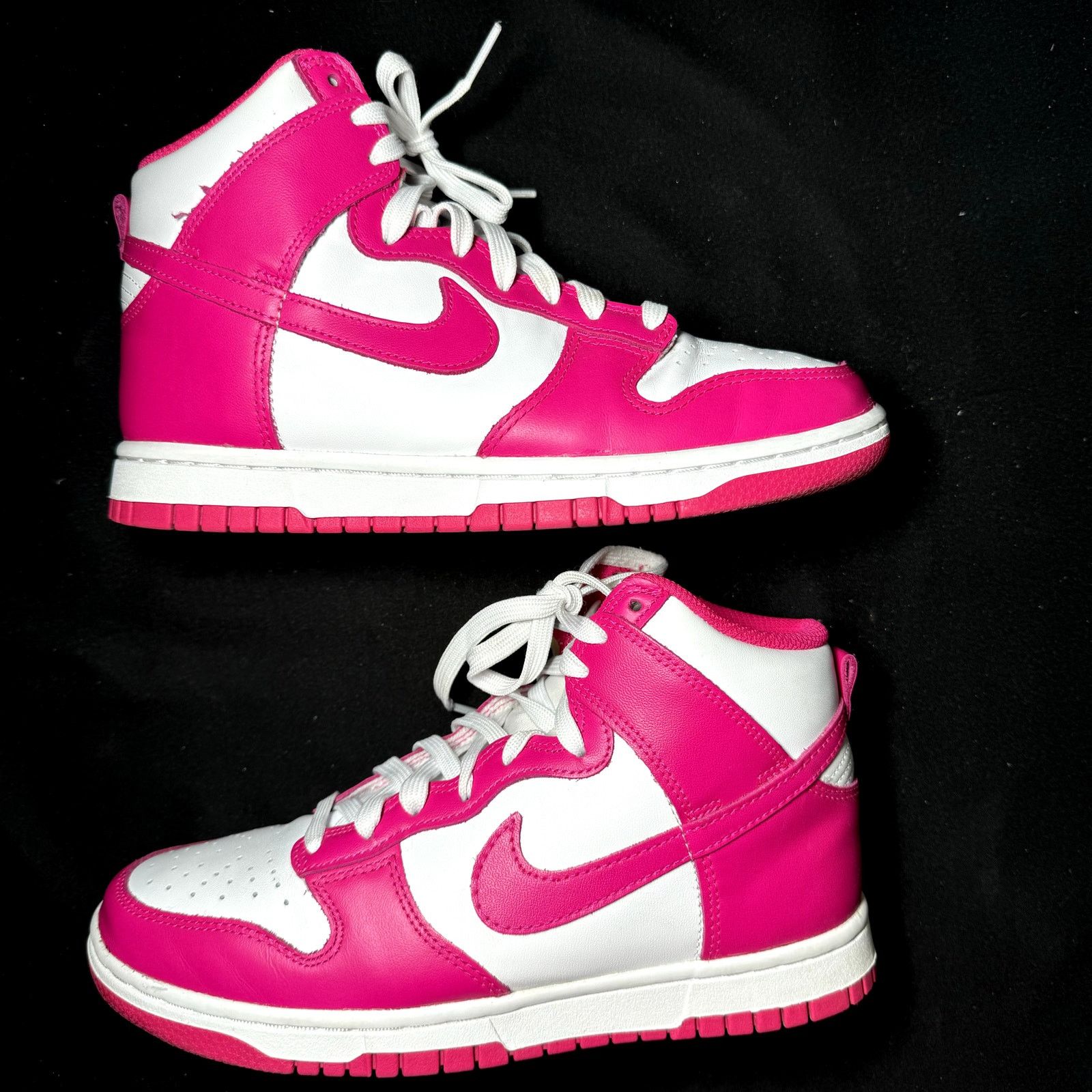 Nike Size 6.5 - Wmns Nike Dunk High Pink Prime Women's Shoes Size US 6.5 / IT 36.5 - 2 Thumbnail