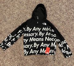 supreme north face jacket by any means necessary