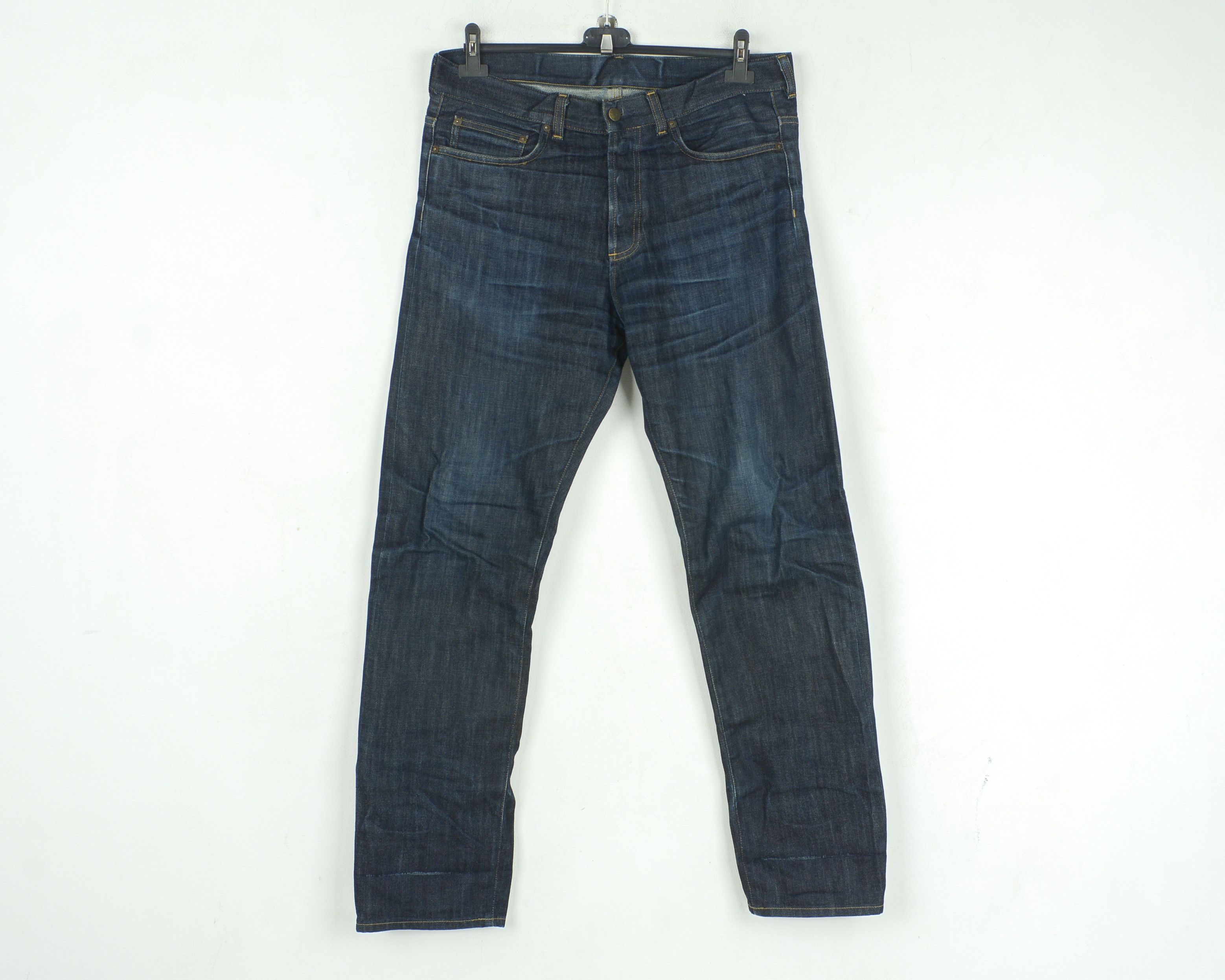 Carhartt × Carhartt Wip Leyton Pant Selvedge Vtg W32 L32 Reg Straight Jeans Denim Size US 32 / EU 48 - 1 Thumbnail