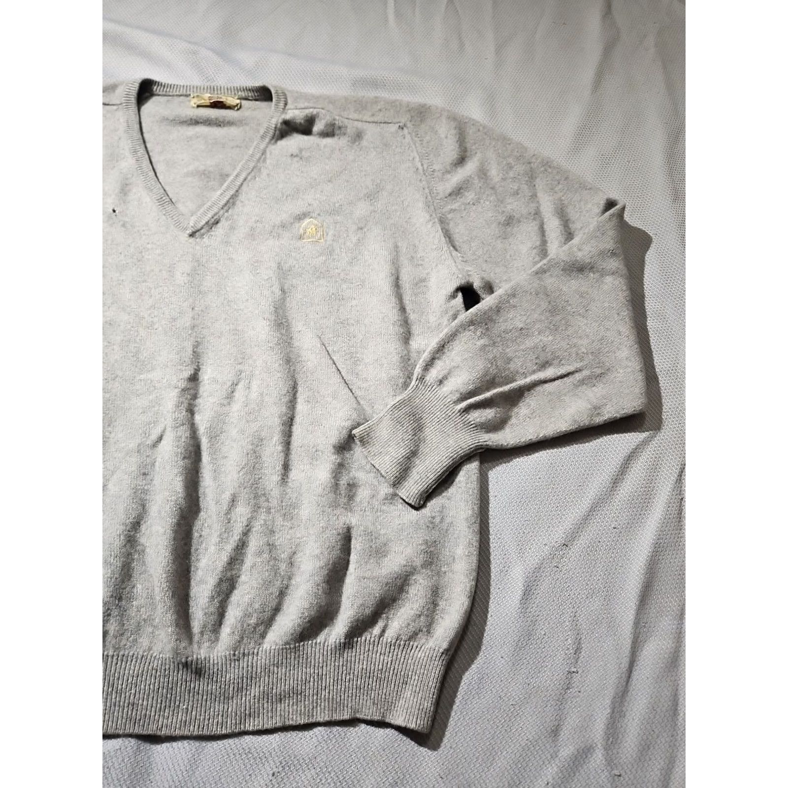 Logo 7 VINTAGE Braemar Sweater Mens Sz 48 Gray 1990s 100% Cashmere Logo Scotland 90s Size L / US 10 / IT 46 - 5 Thumbnail