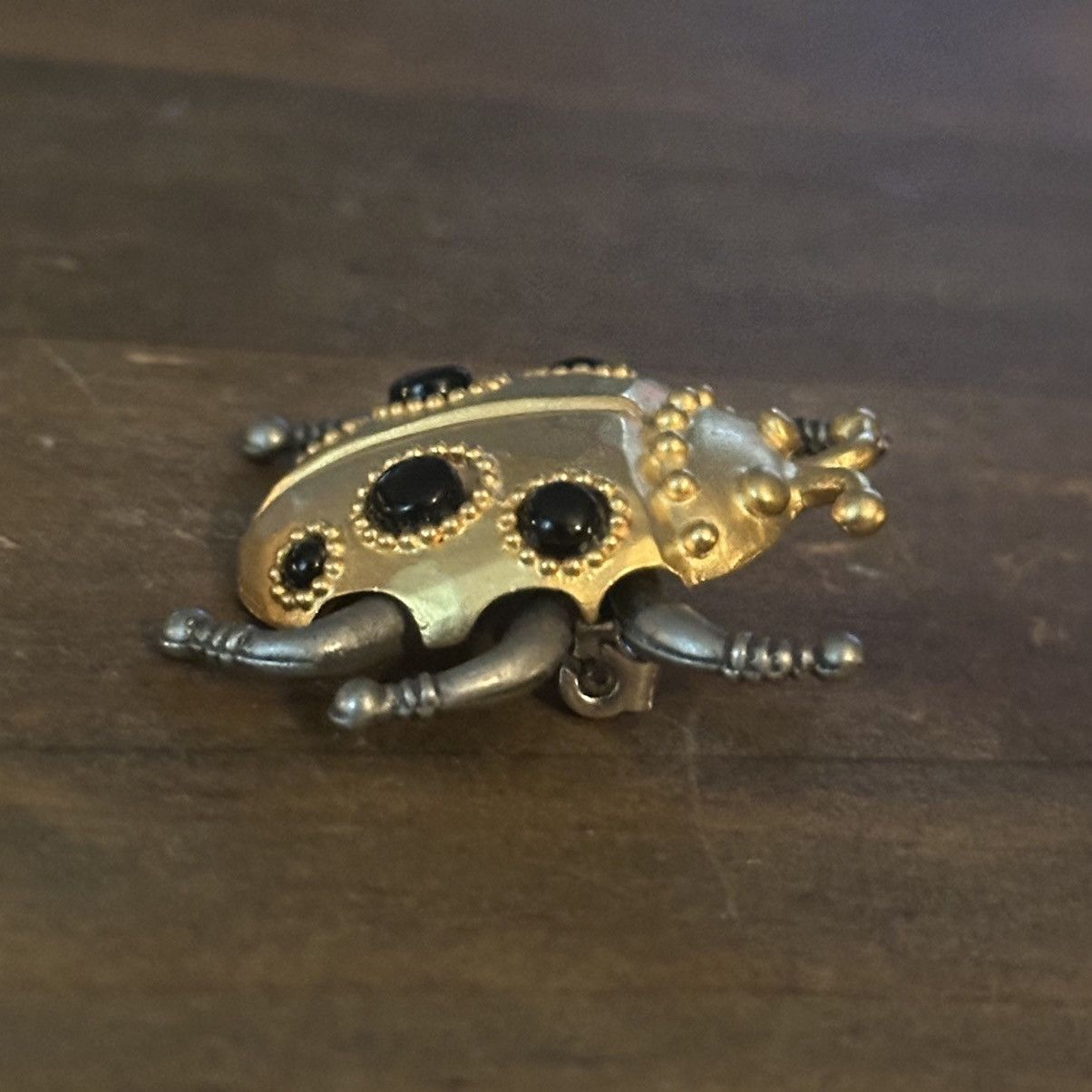 Vintage Vintage Jonette Jewelry two tone ladybug beetle brooch Size ONE SIZE - 5 Thumbnail