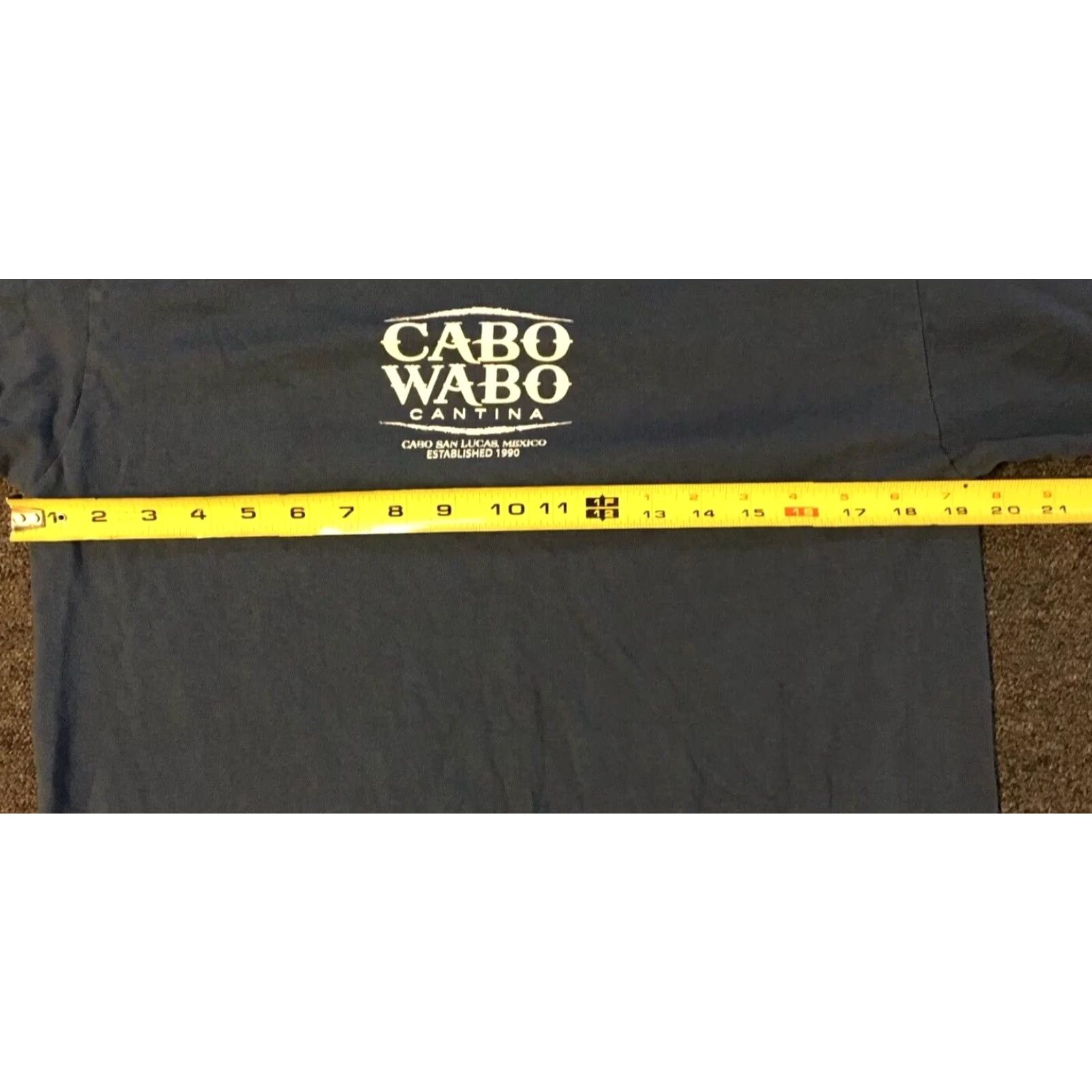 Vintage VINTAGE Cabo Wabo Cantina Shirt S Men Blue 90s Beach Tequila San Lucas Mexico T-Shirt Short Sleeve Size US S / EU 44-46 / 1 - 5 Thumbnail
