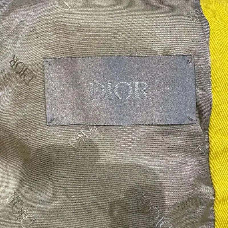 Dior Dior Yellow Cotton Logo Long Sleeve Jacket . Size US M / EU 48-50 / 2 - 7 Thumbnail