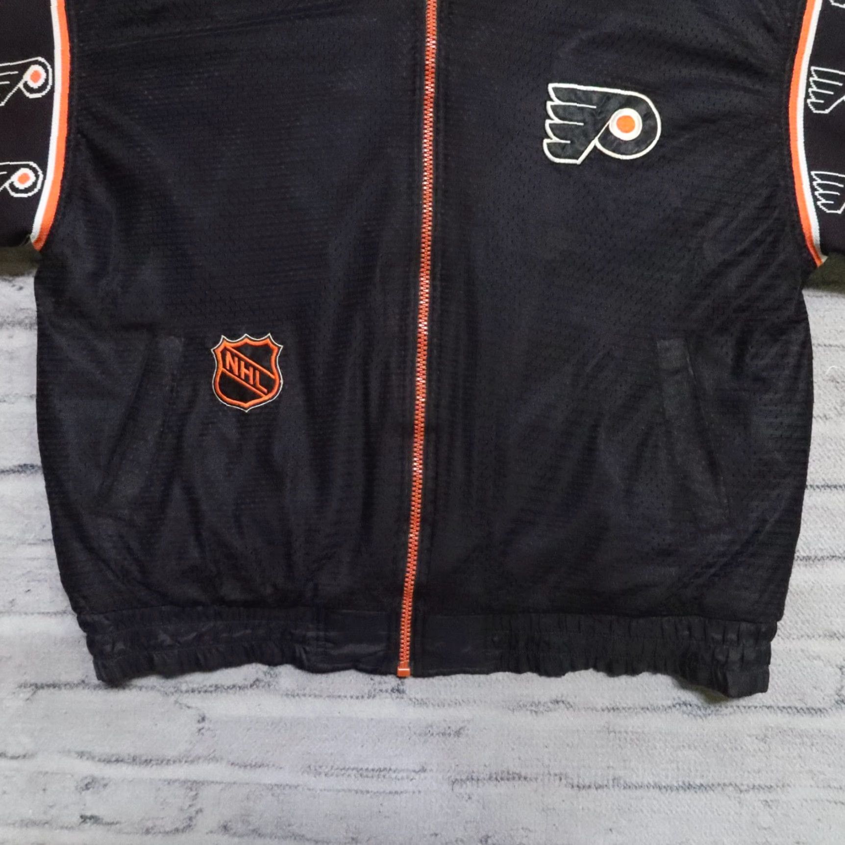 Pro Player VINTAGE Pro Player Philadelphia Flyers Reversible Jacket Jersey Style Parka Black XL Mens Size US XL / EU 56 / 4 - 5 Thumbnail