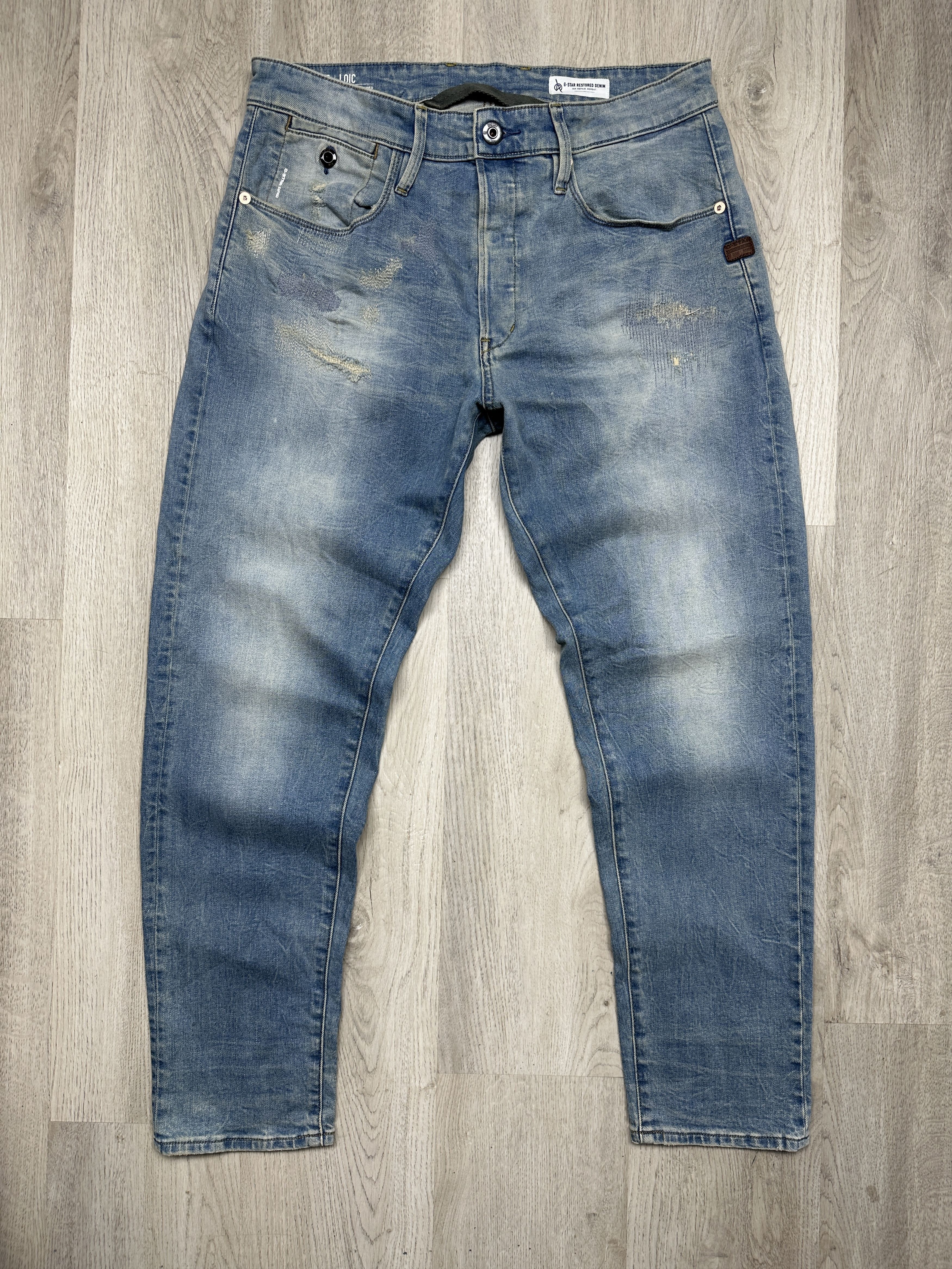 G-Star G Star Raw Mens Loic Relaxed Tapered Denim Pants Jeans Size US 32 / EU 48 - 1 Thumbnail