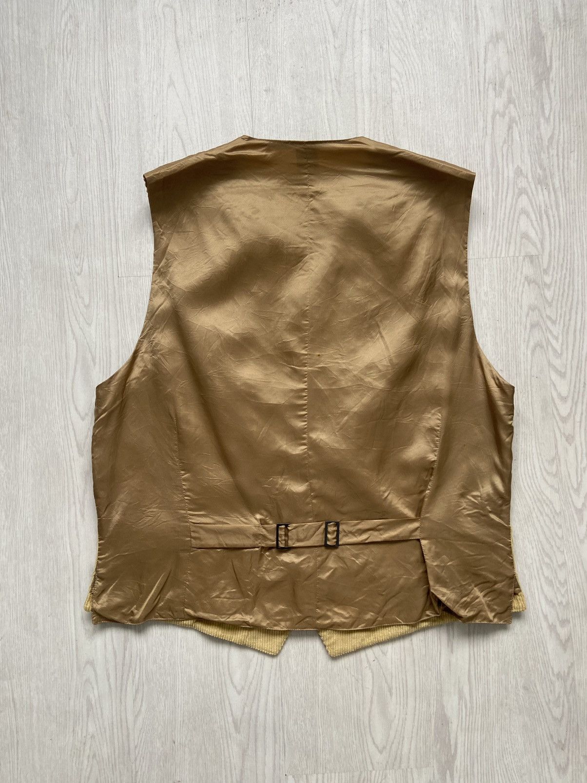 Celine × Hedi Slimane 2000’s Celine Homme By Hedi Slimane Rayon Corduroy Vest Size US M / EU 48-50 / 2 - 2 Thumbnail