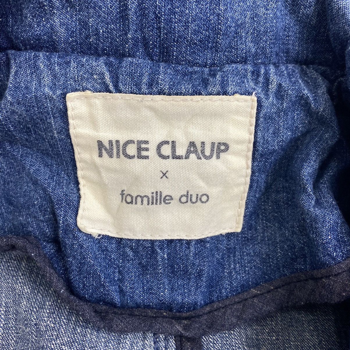 Japanese Brand NICE CLAUP X FAMILLEDUO Japanese Brand Overcoat Jeans Jacket Size US L / EU 52-54 / 3 - 3 Thumbnail