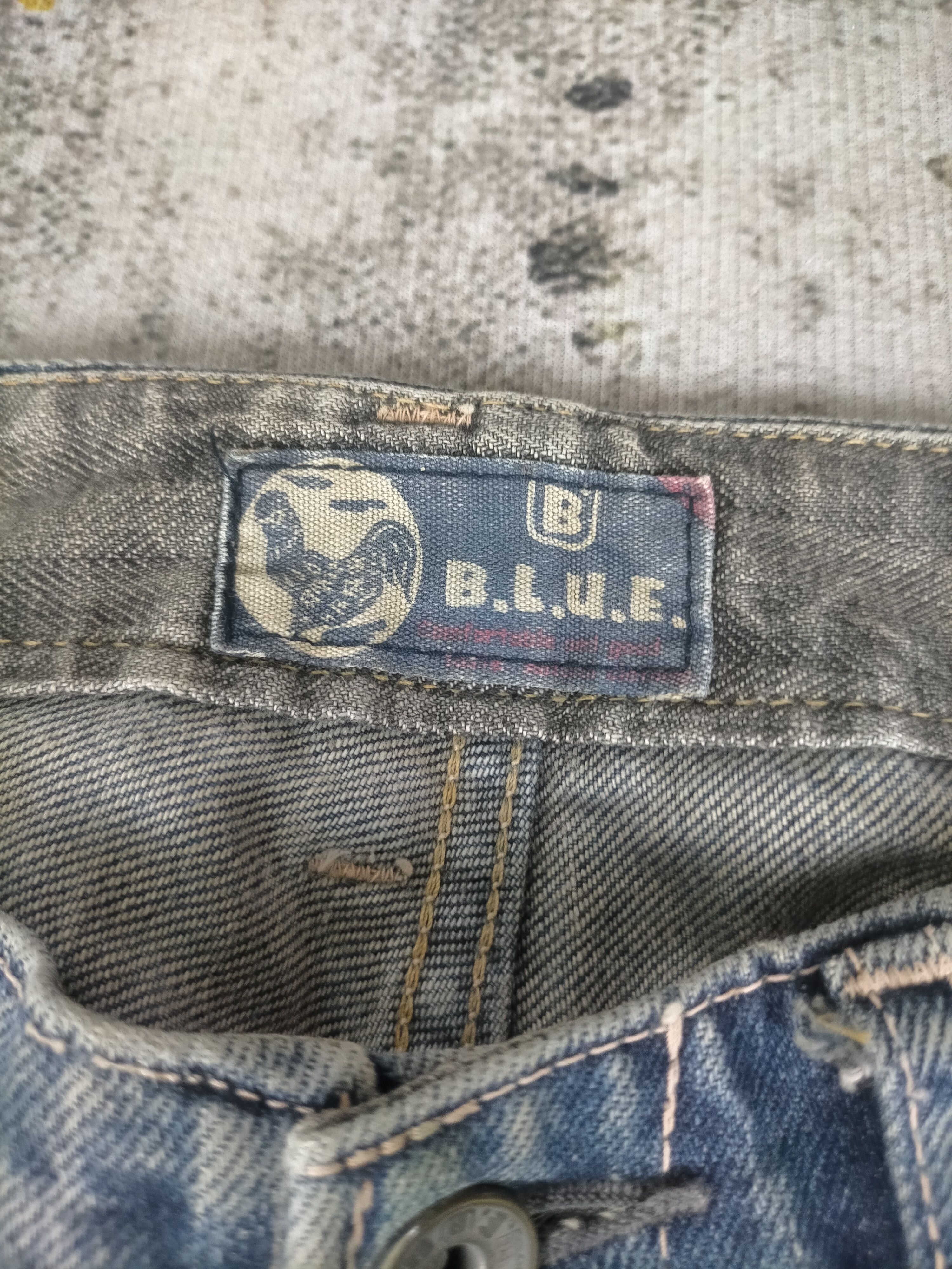 Blue Blue Japan 🔥 Vintage Blue Blue Japan Sick Distressed Jeans Size US 29 - 9 Thumbnail