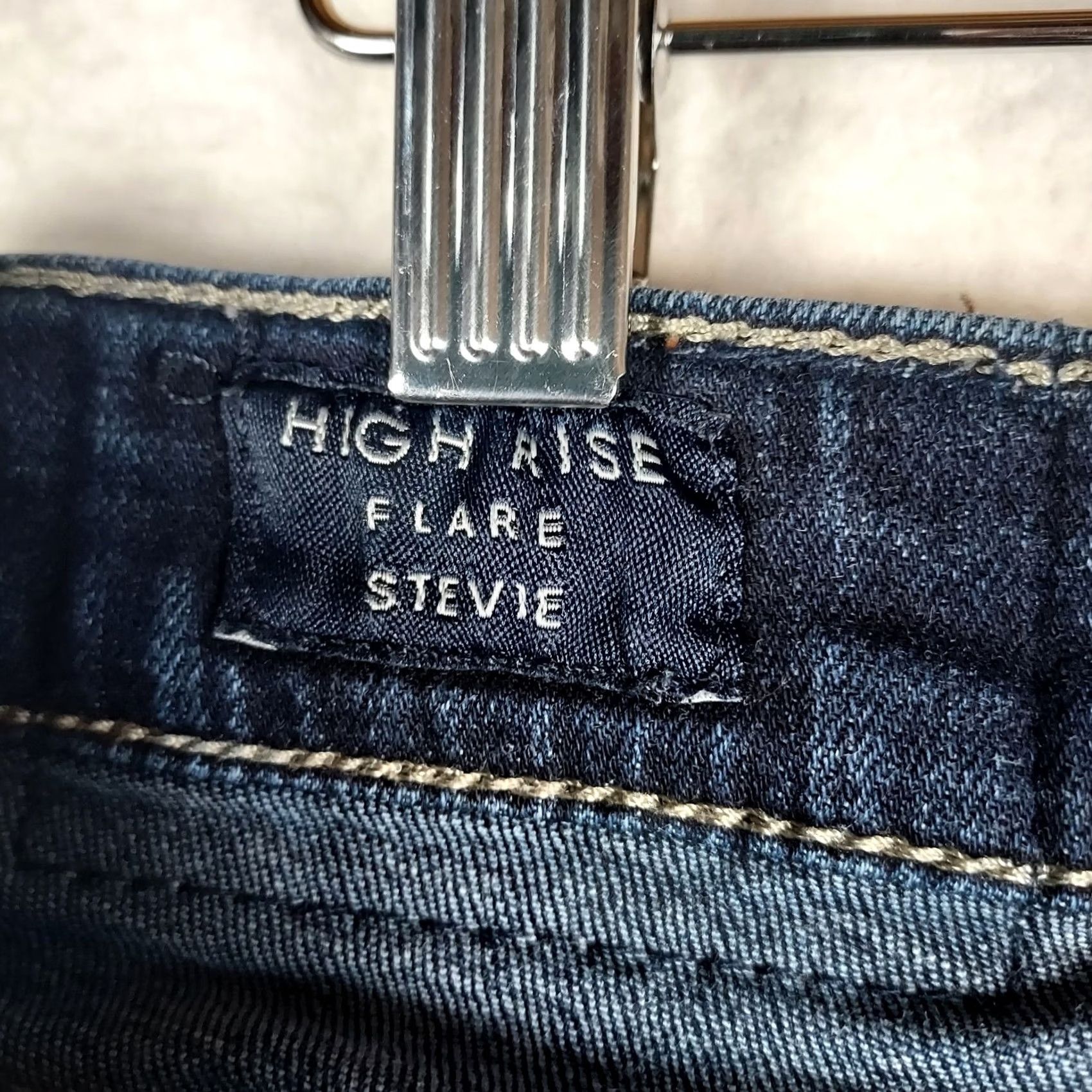 Lucky Brand Lucky Brand Stevie High Rise Flare Jeans Women 8 Dark Wash Denim Blue Bohemian 5-Pocket Zipper Regular Size 8 Jeans Mens? Size 30" / US 8 / IT 44 - 5 Thumbnail