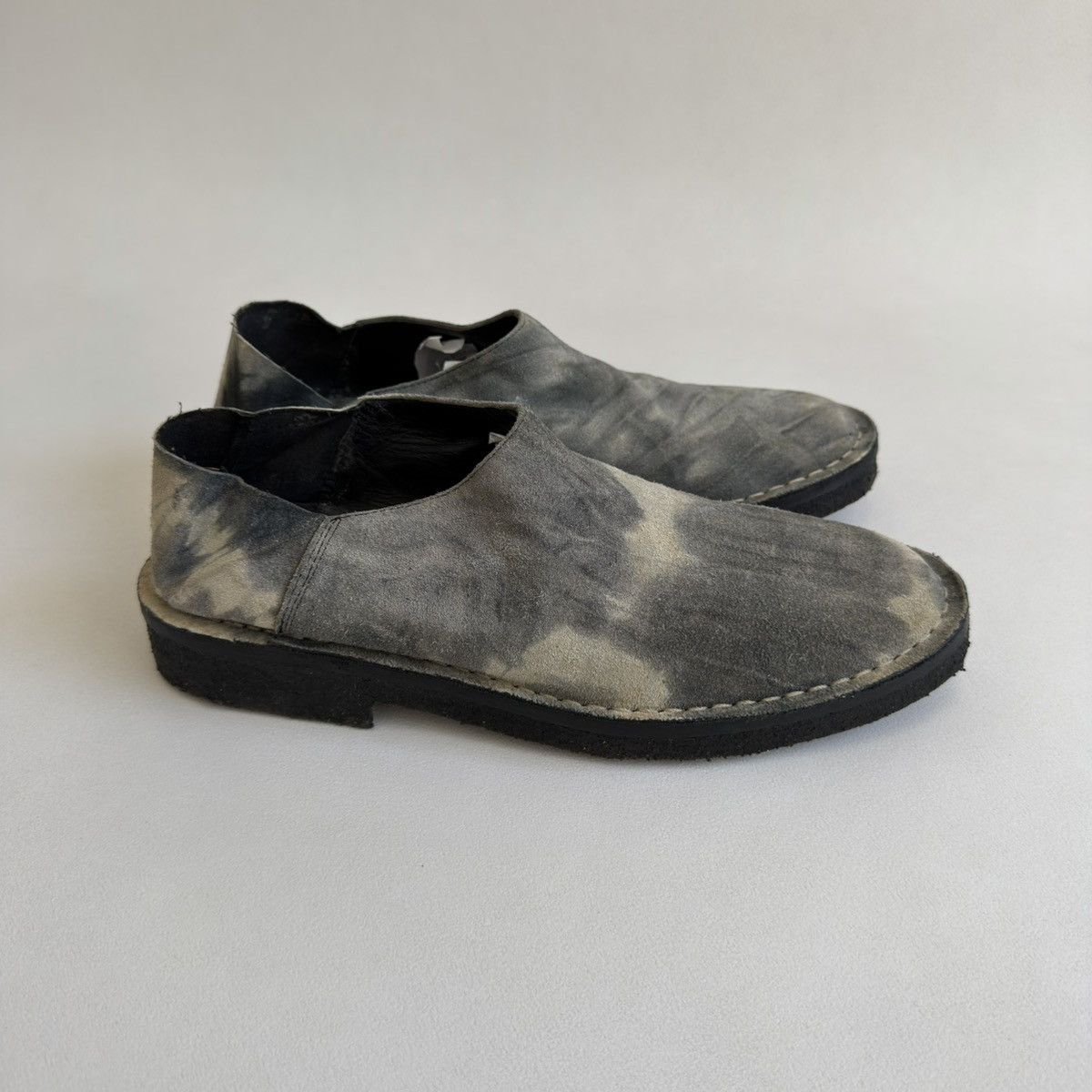 Ann Demeulemeester S/S 01 Tie Dye Suede Loafers / Mules Size US 9 / IT 39 - 10 Thumbnail