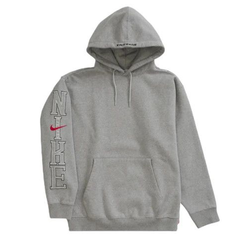 Supreme SUPREME X NIKE HOODED SWEATSHIRT HEATHER GREY | Grailed