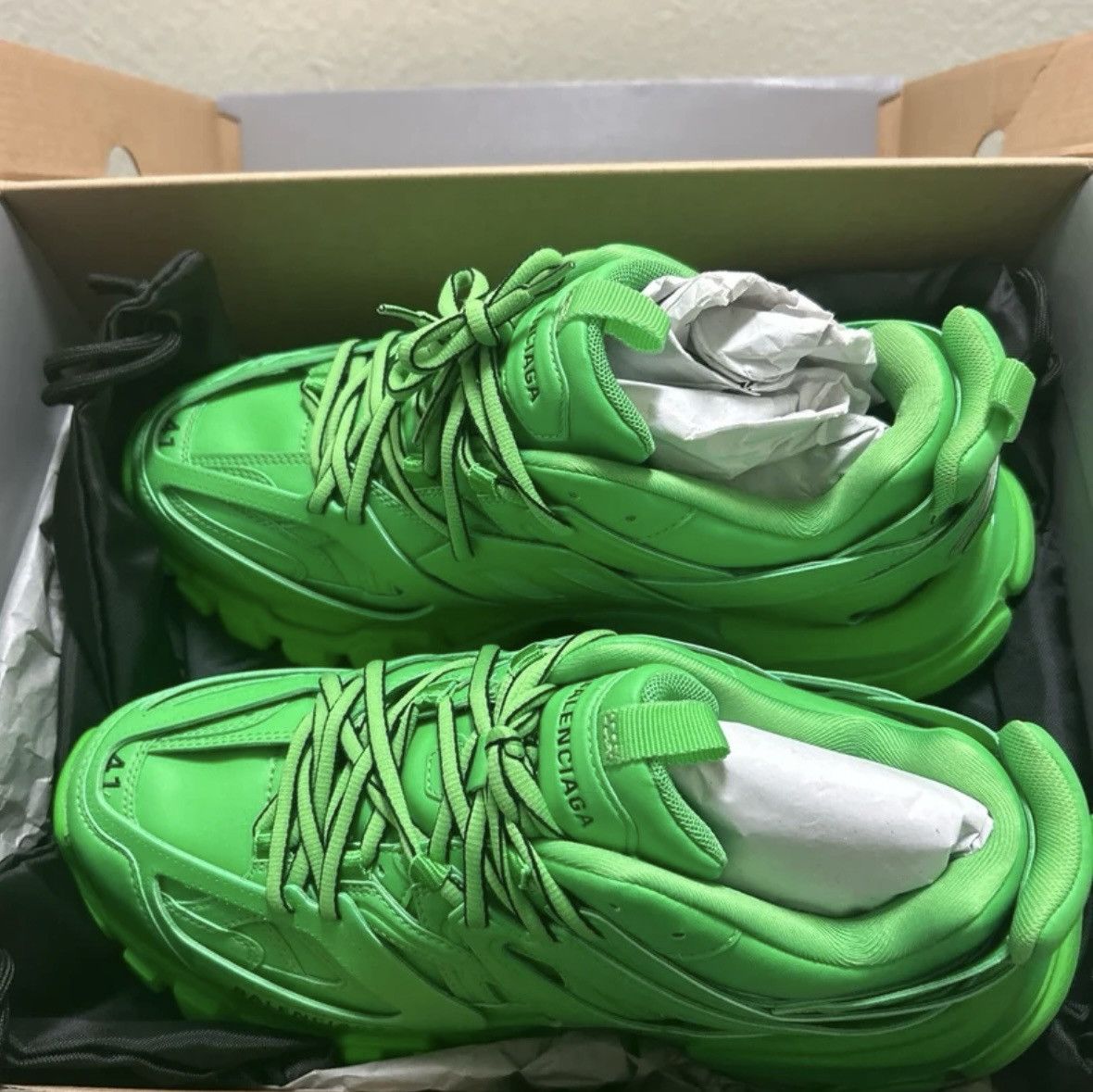 Balenciaga Balenciaga leather Track Trainers Size US 8 / EU 41 - 4 Thumbnail
