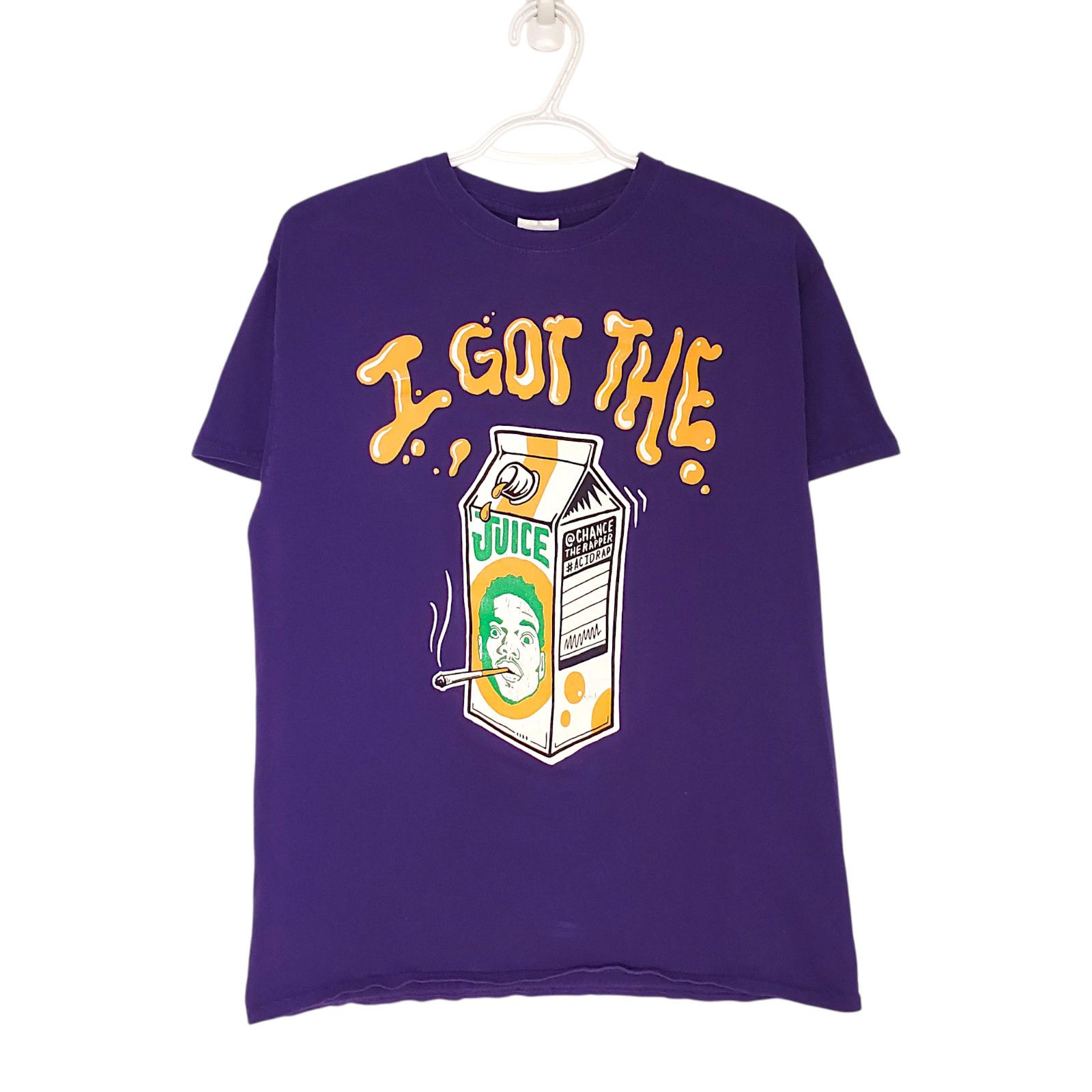Rap Tees Chance The Rapper I Got The Juice rap shirt purple size M Size US M / EU 48-50 / 2 - 1 Thumbnail