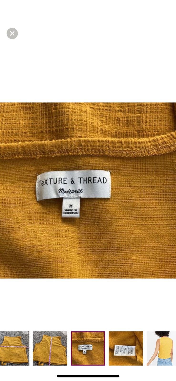 Madewell Madewell medium texture and thread wrap tie tank top Size M / US 6-8 / IT 42-44 - 7 Thumbnail