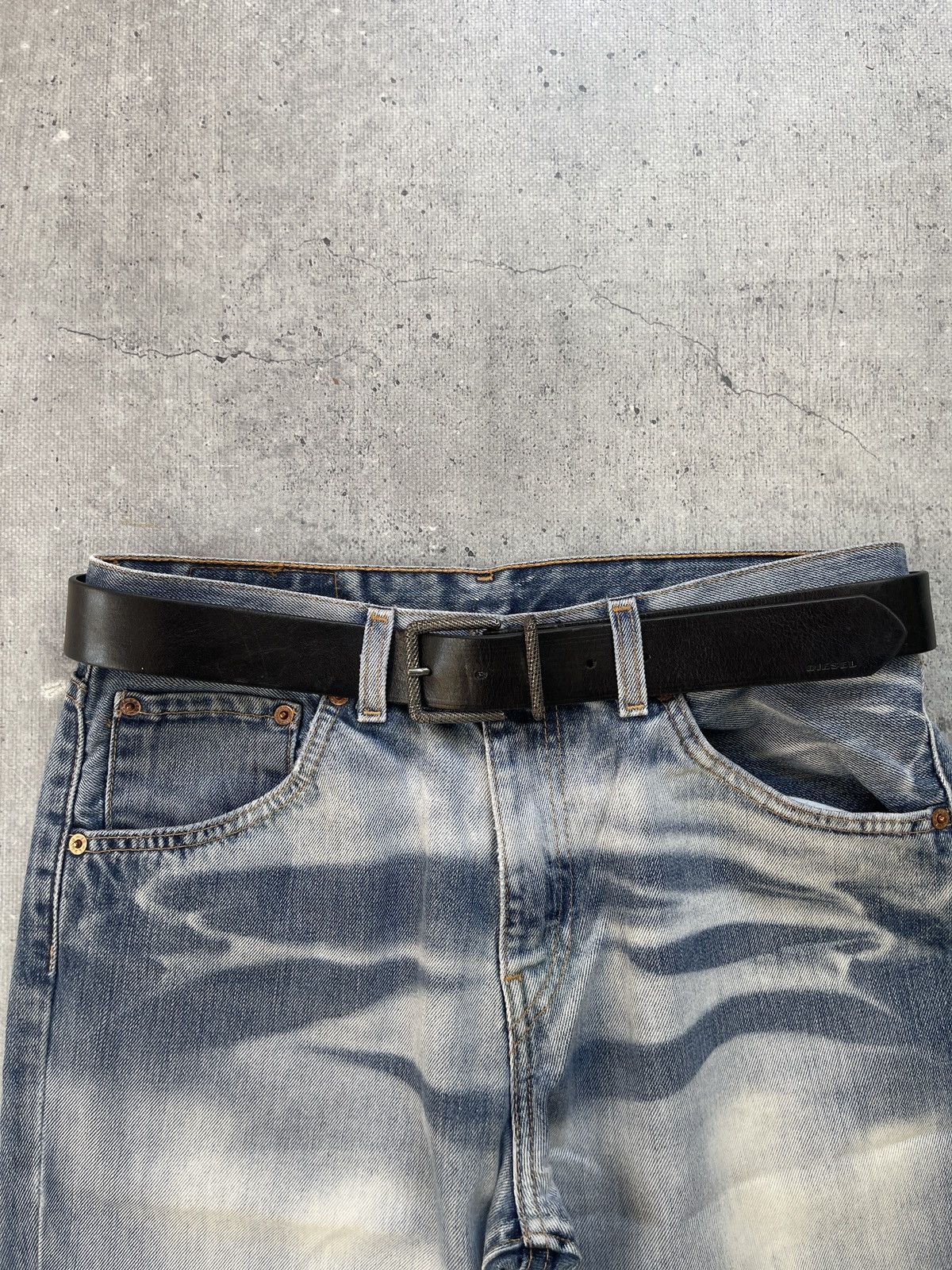 Diesel Vintage Leather Diesel Belt Size ONE SIZE - 2 Thumbnail