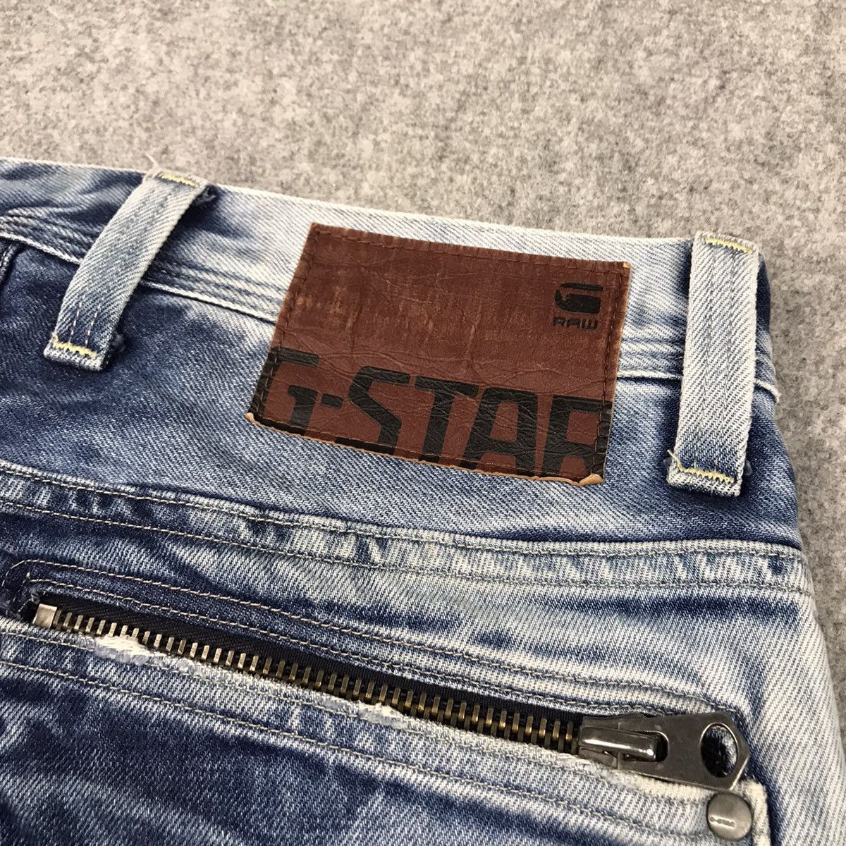 G-Star × Japanese Brand G STAR RAW DENIM BLUE FADED DENIM PANTS 144 Size US 30 / EU 46 - 13 Thumbnail