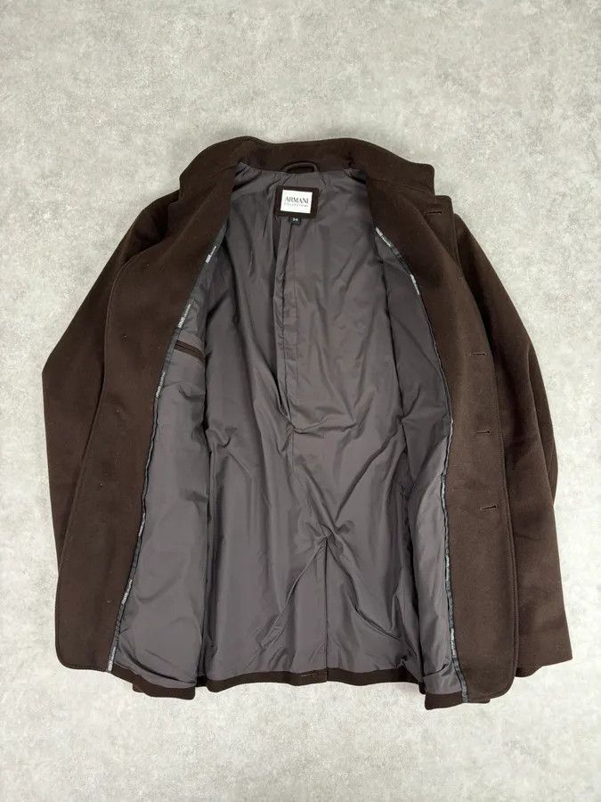 Armani Collezioni Armani Officer Brown Wool Pocket Jacket Size US M / EU 48-50 / 2 - 8 Thumbnail