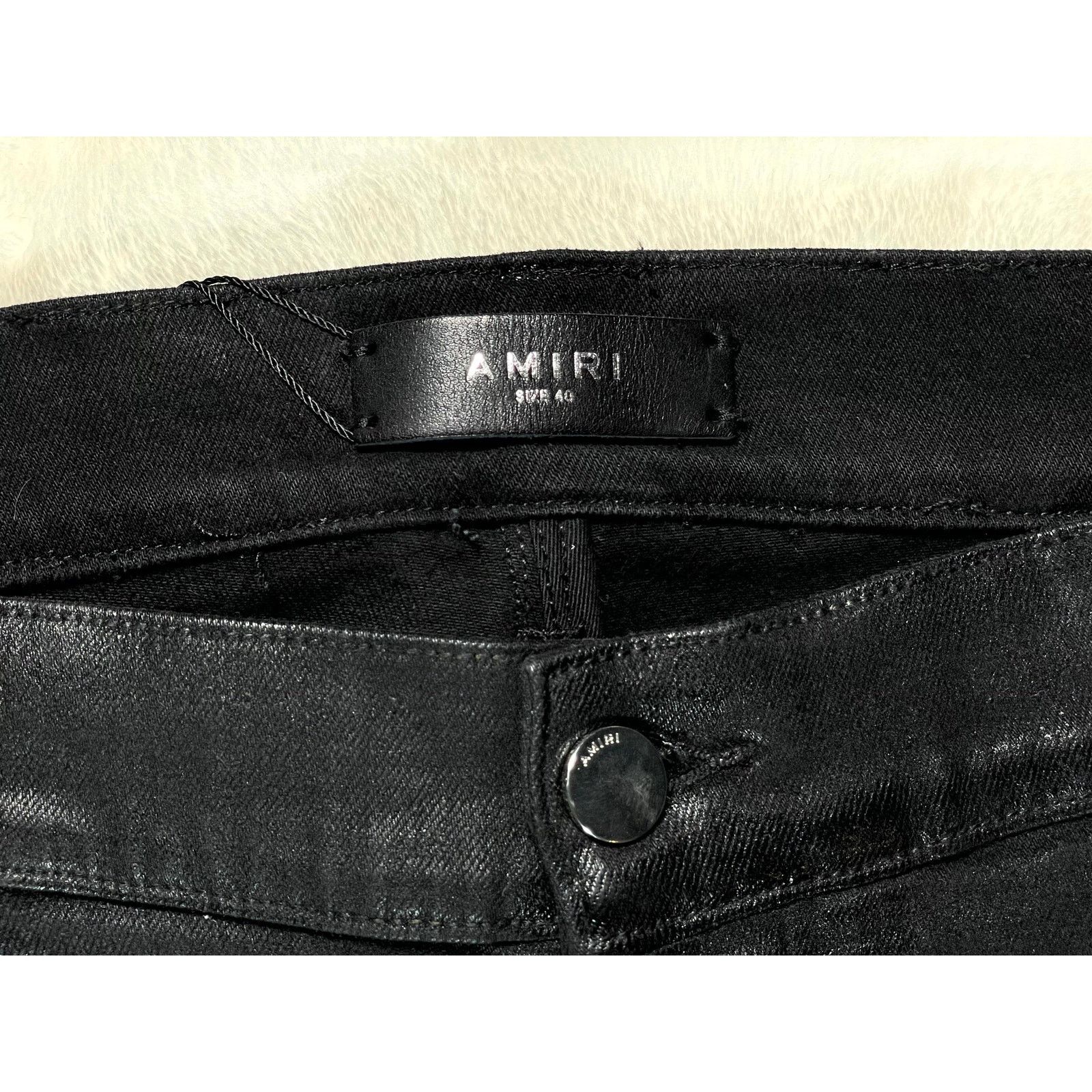 Amiri Amiri Wax Black Jeans Size US 40 / EU 56 - 4 Thumbnail